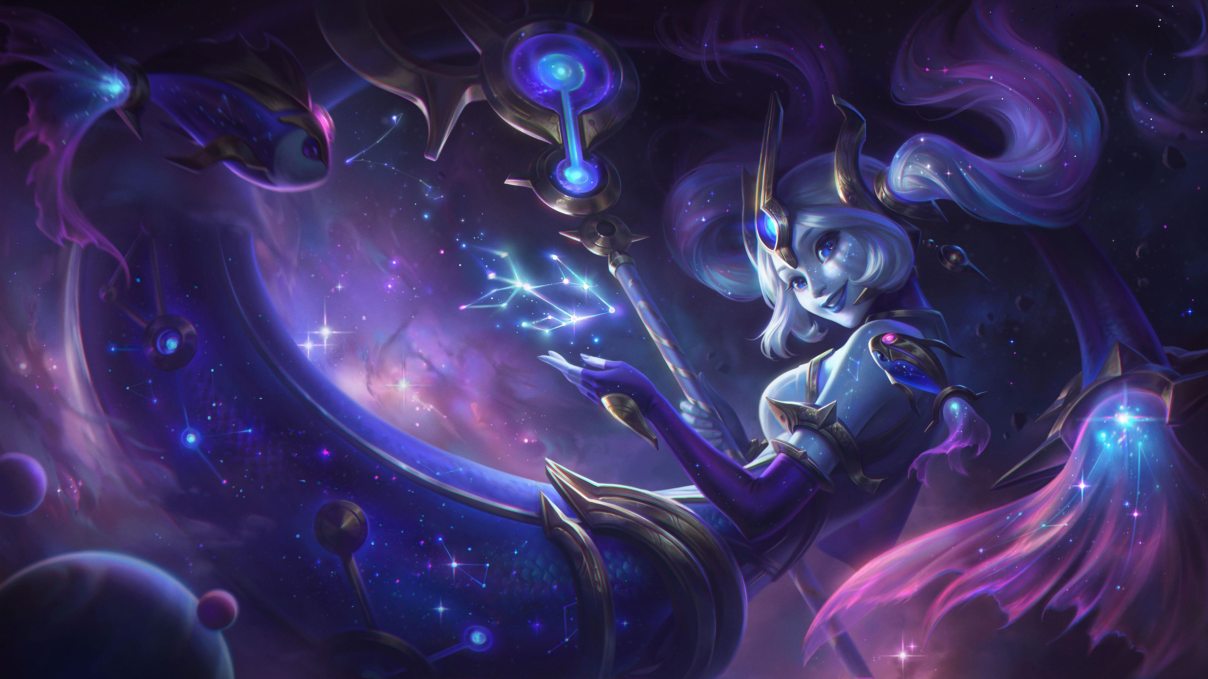 Wallpaper, League of Legends, game characters, nami league of legends 3840x2160