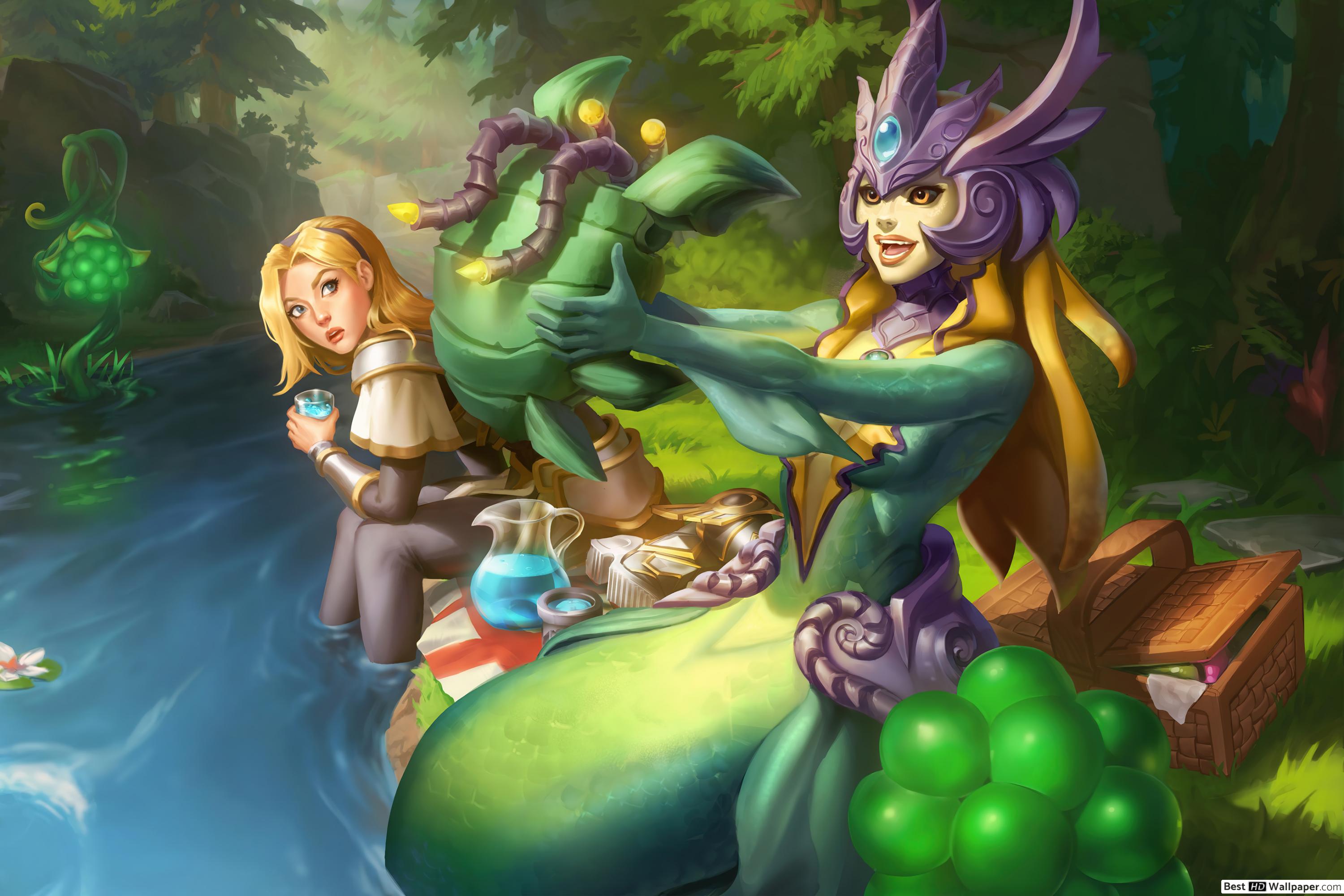 Wild Rift 'Lux' with Nami of Legends (LOL) HD wallpaper download