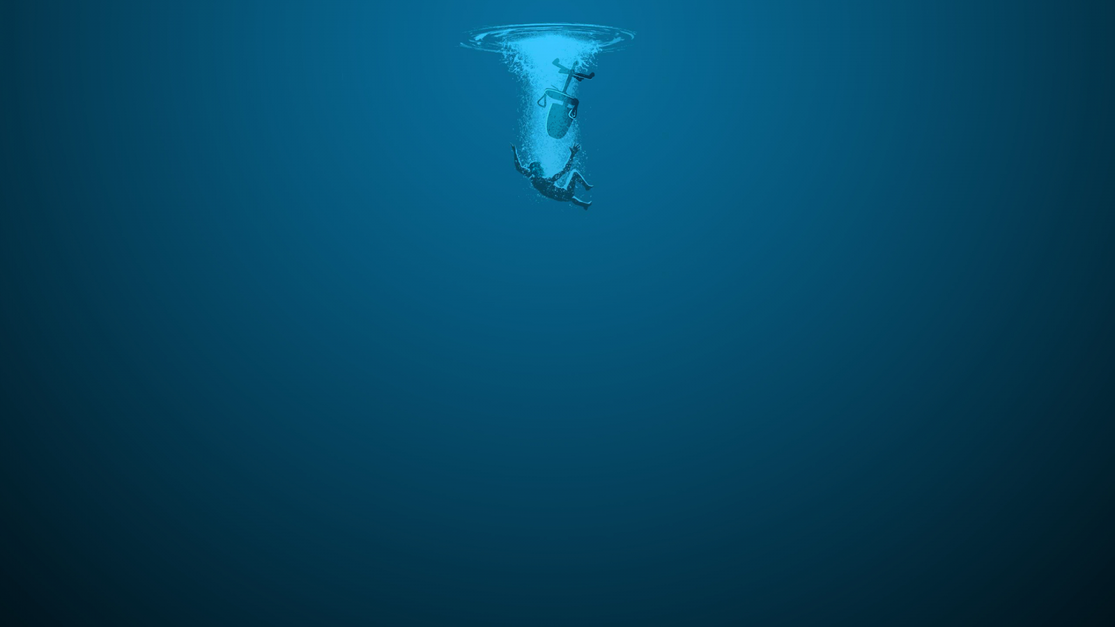 sea, blue, underwater, diving, drown, biology, ocean, freediving, computer wallpaper, marine biology, underwater diving. Mocah HD Wallpaper