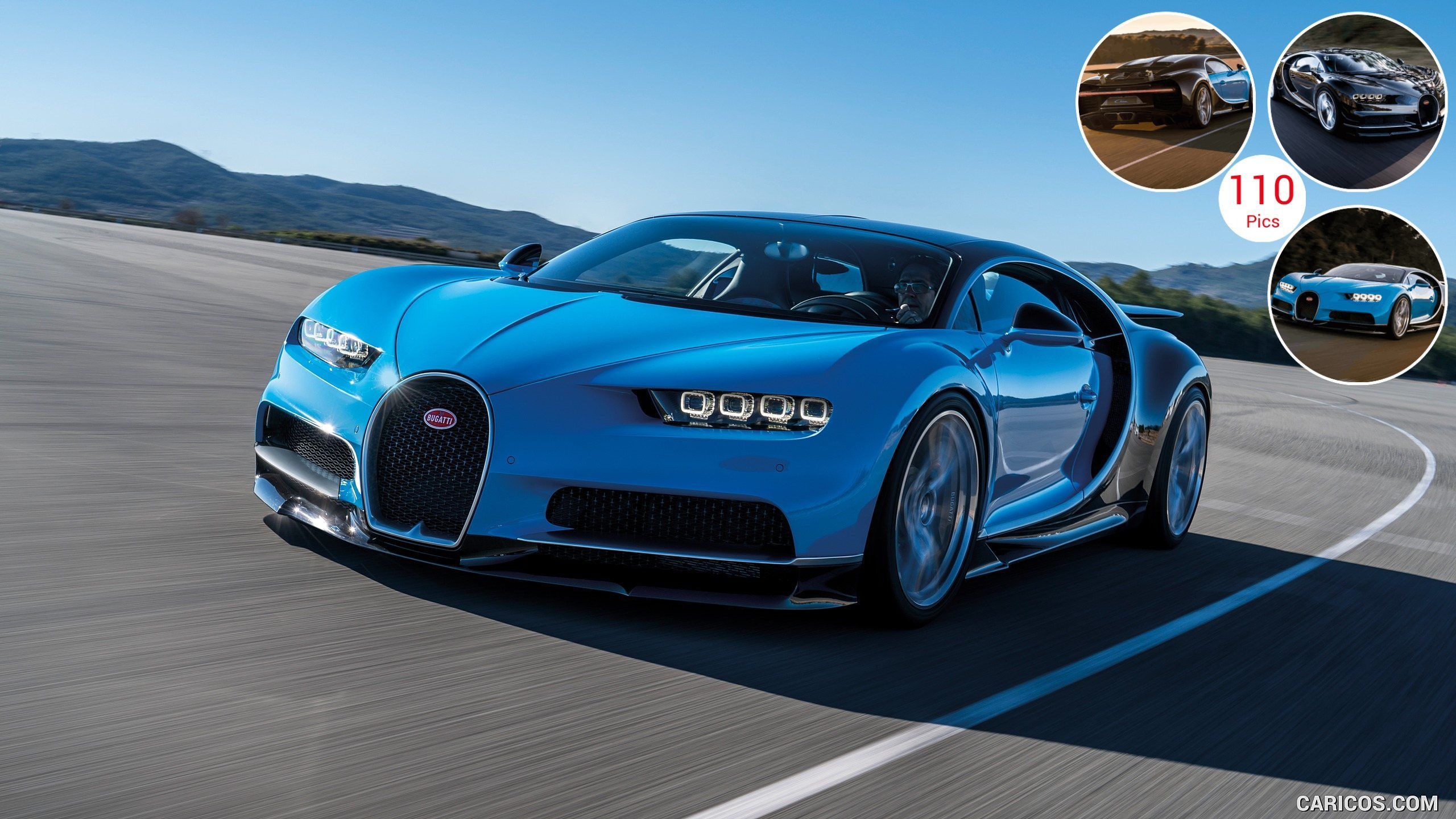 Blue Bugatti Wallpaper