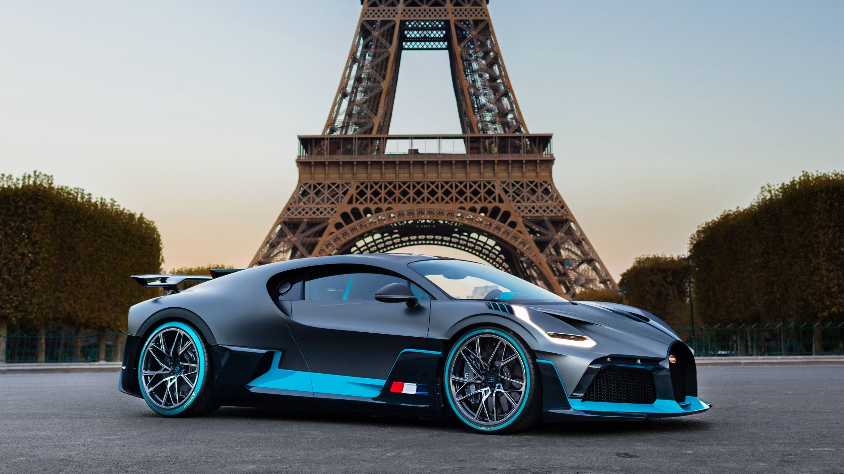 Black, Blue, Bugatti Divo, Car, SportCar Wallpaper & Background Image