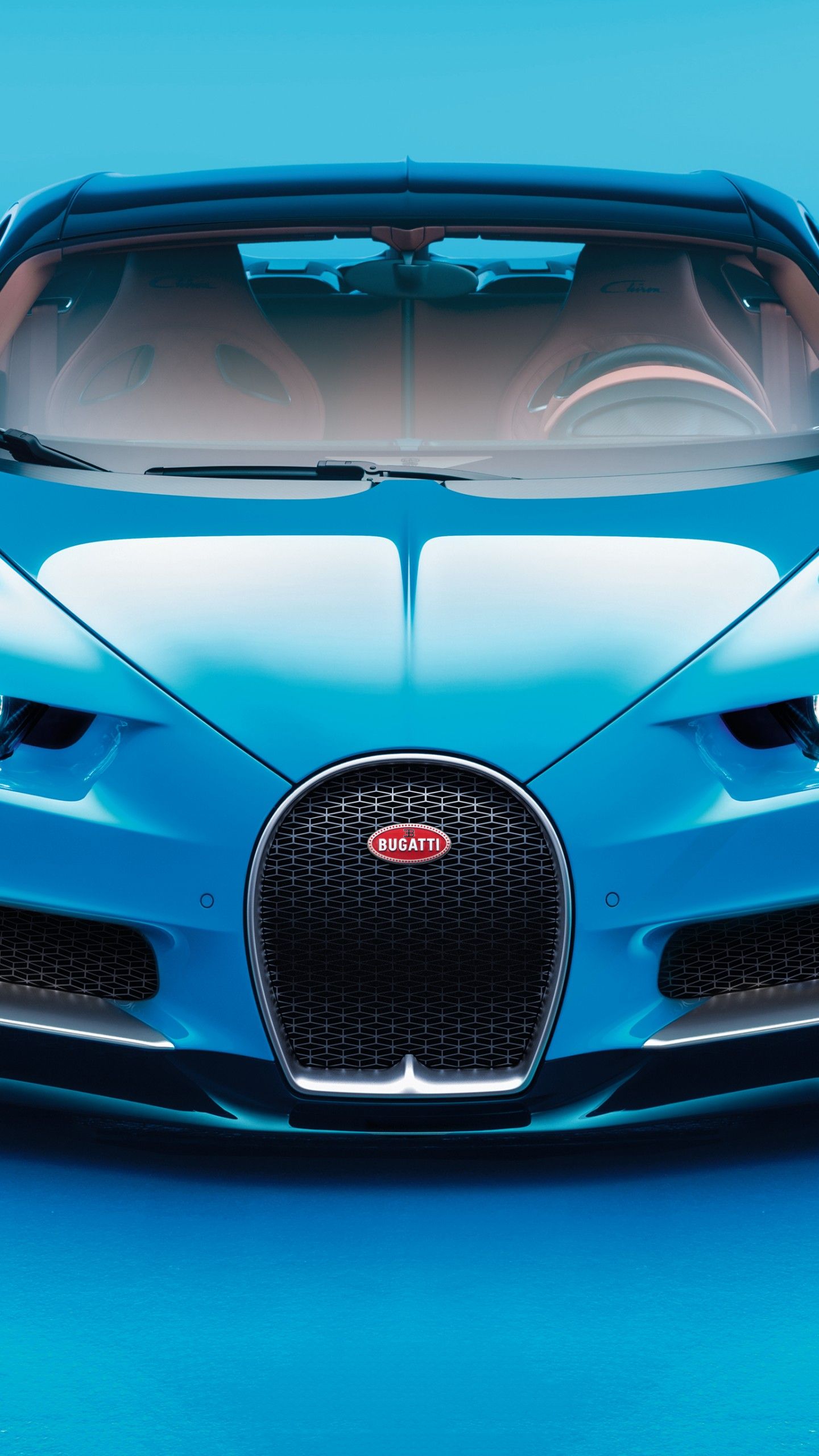 Wallpaper Bugatti Chiron, Geneva Auto Show hypercar, blue, Cars & Bikes