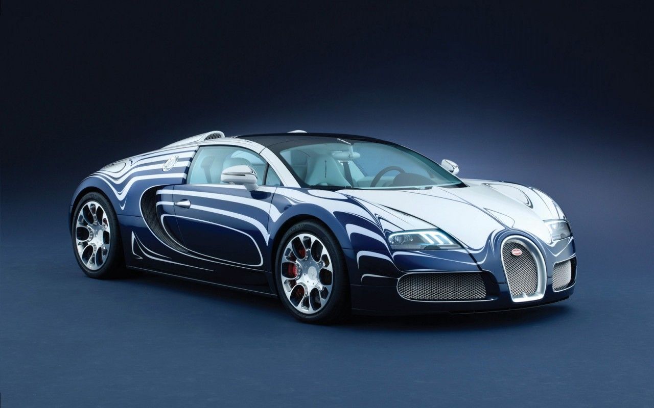 Blue Bugatti Coupe 3D Models. Free