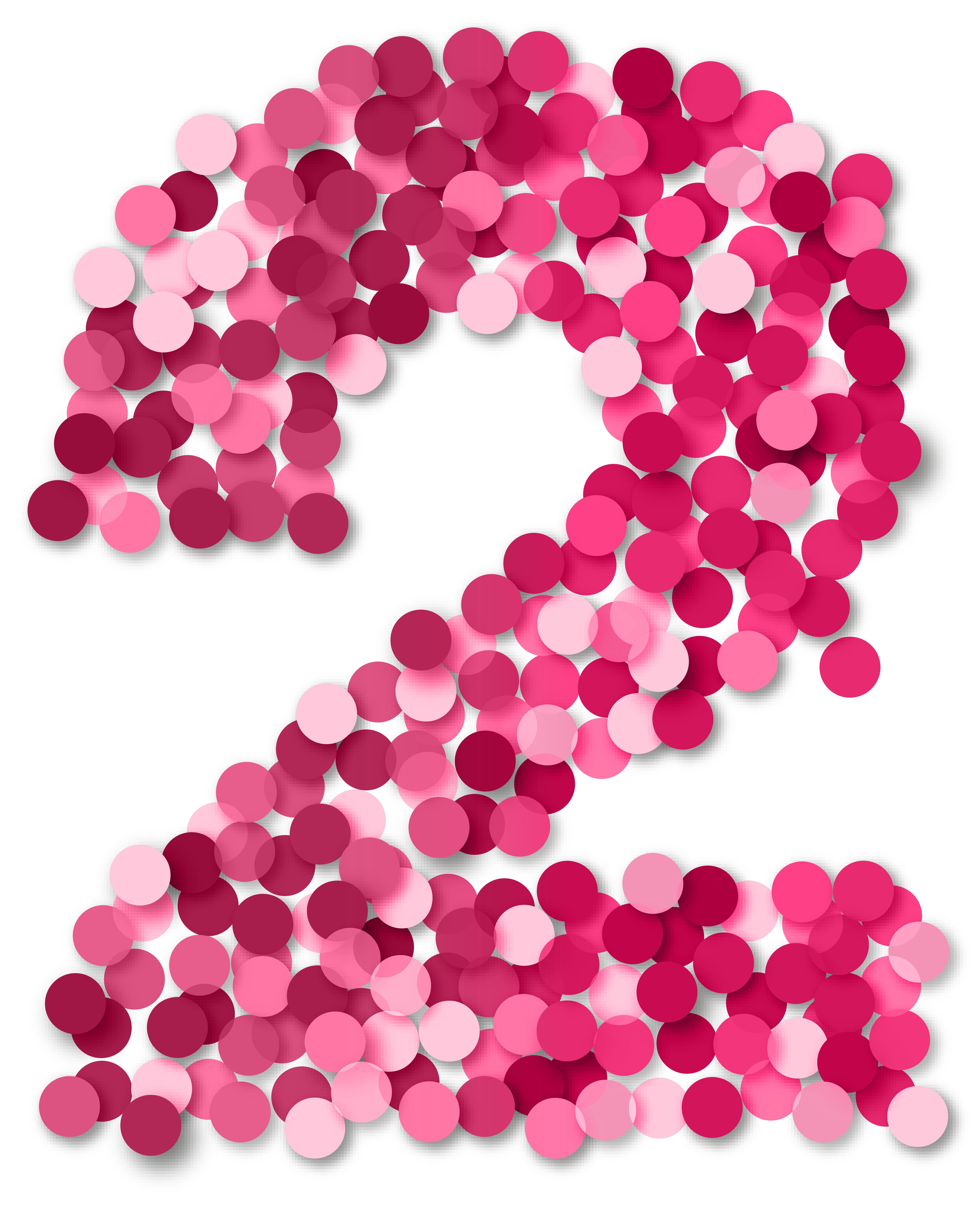 Two 2 Number Pink PNG Clip Art​-Quality Image and Transparent PNG Free Clipart