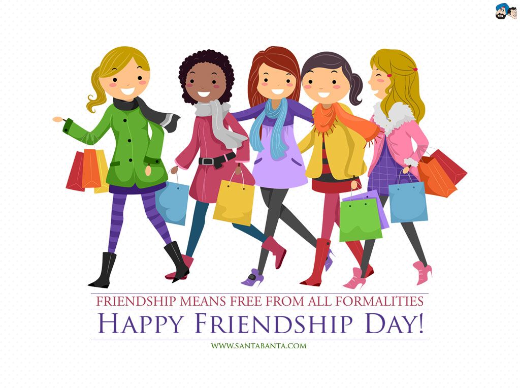 Friendship Day 5a Wallpaper Clipart Image