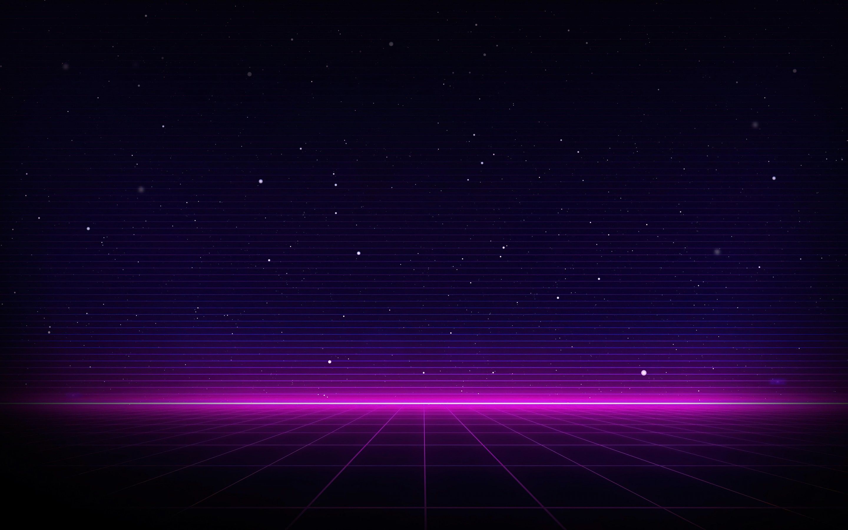 Outrun 4K Wallpaper, Neon, Dark background, Purple, Abstract