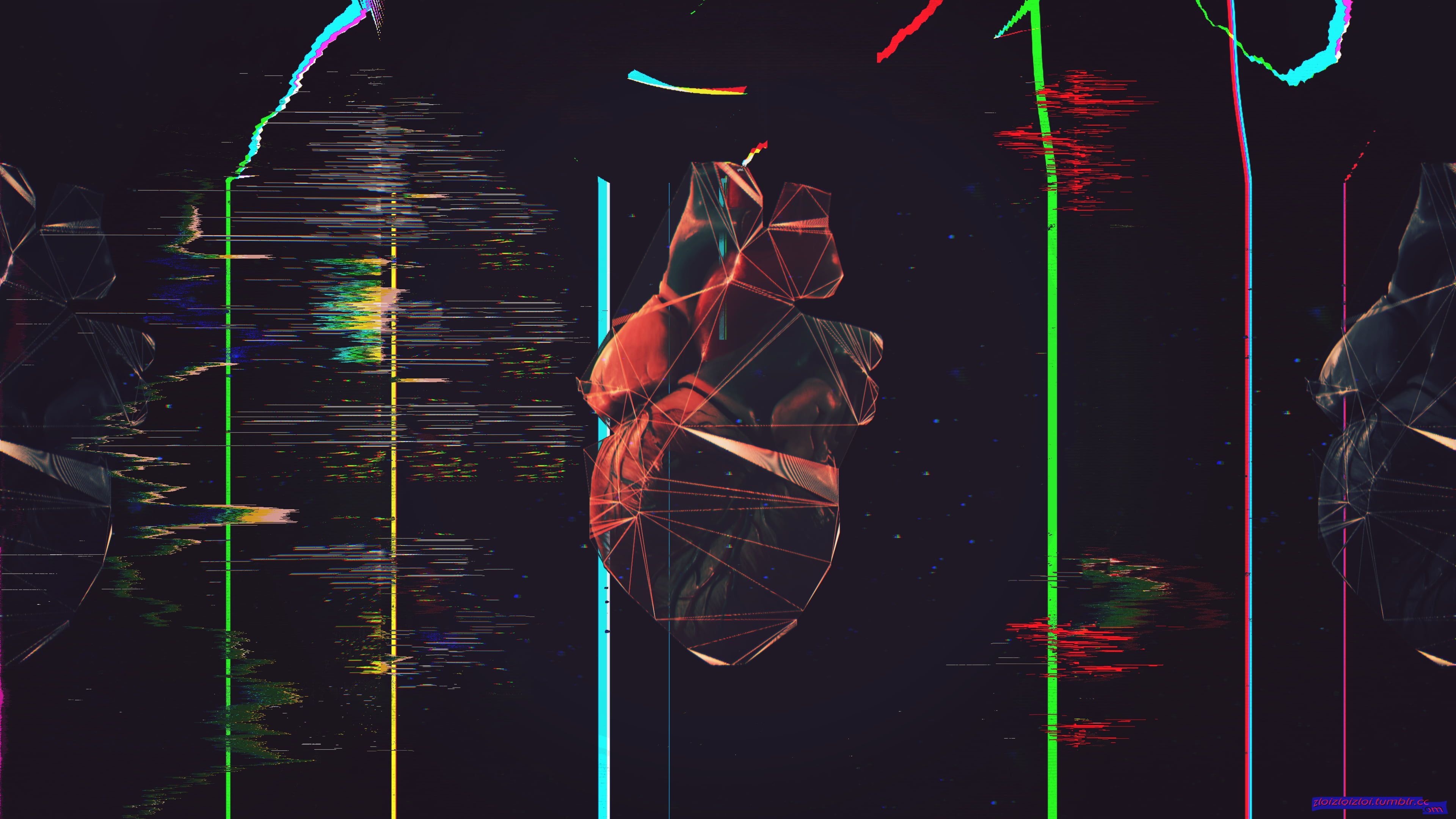black and red human heart illustration glitch art polygon art low poly #abstract #heart K #wallpaper #hdwallpape. Polygon art, Glitch art, Desktop wallpaper art