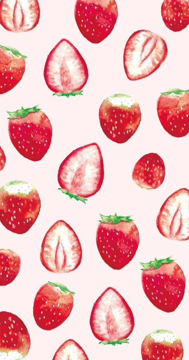 strawberry wallpaper, strawberry, strawberries, natural foods, fruit, food, superfood, clip art, plant, font, accessory fruit
