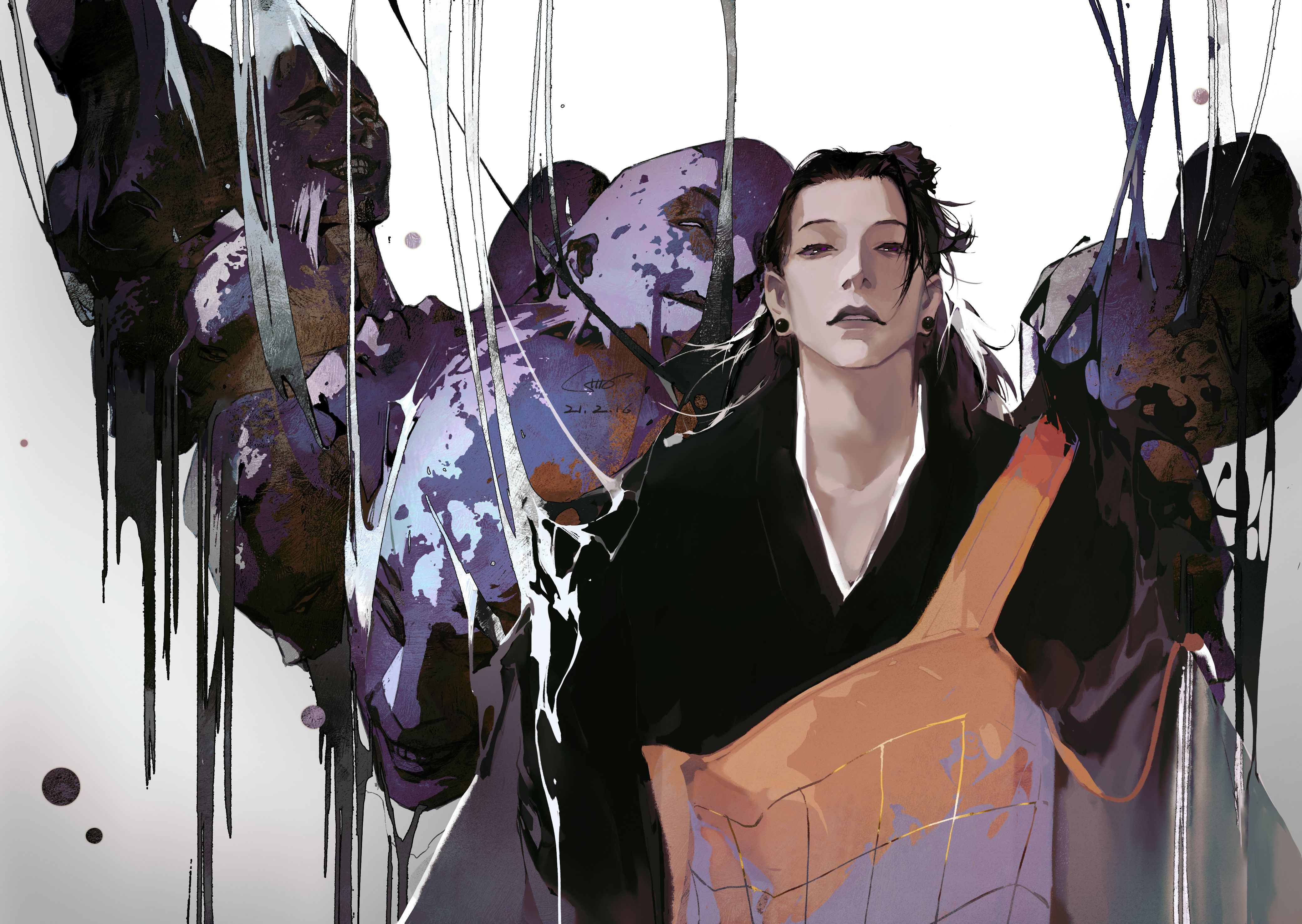 Wallpaper, Suguru Geto, anime boys, artwork 4161x2953