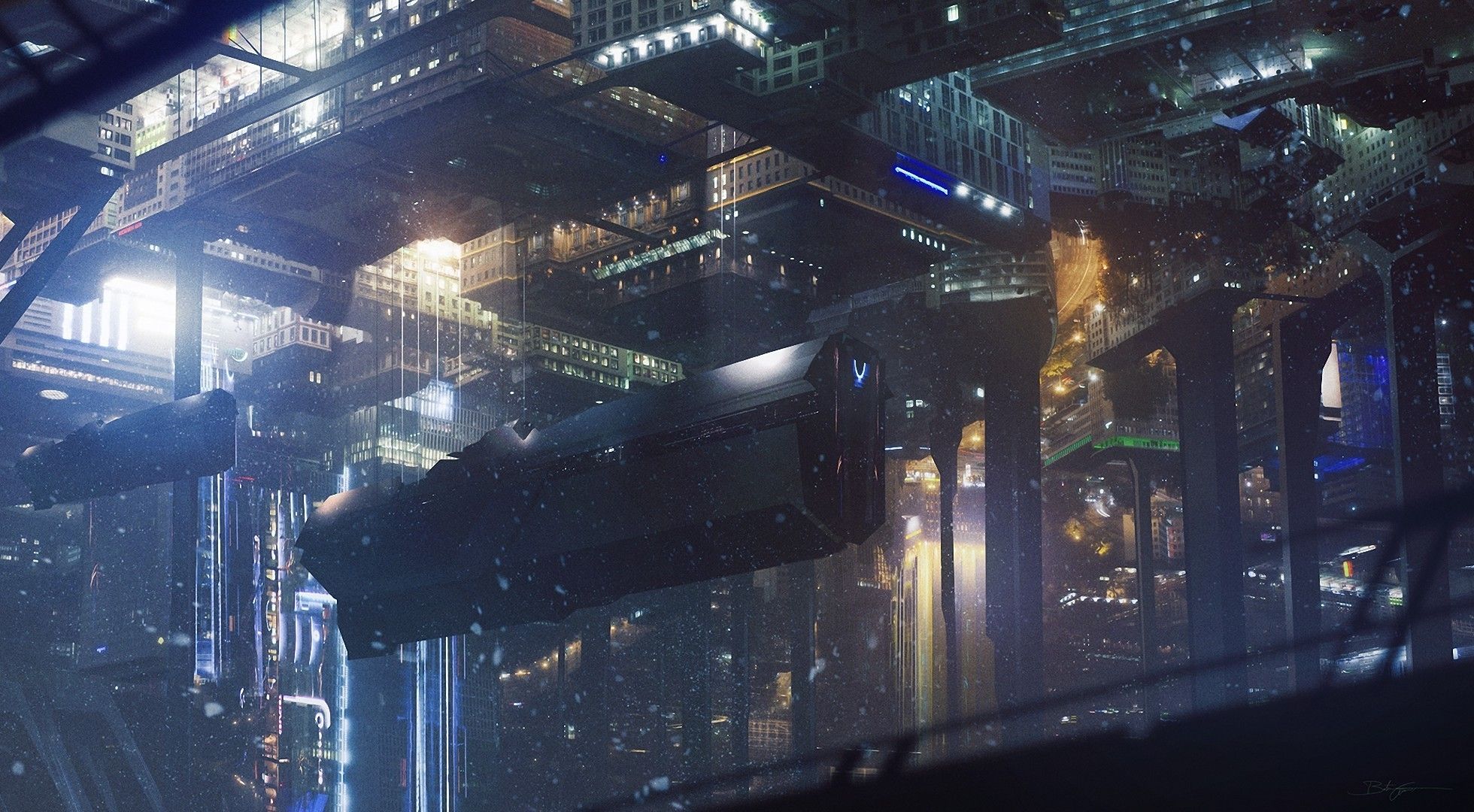 artwork, Science fiction Wallpaper HD / Desktop and Mobile Background
