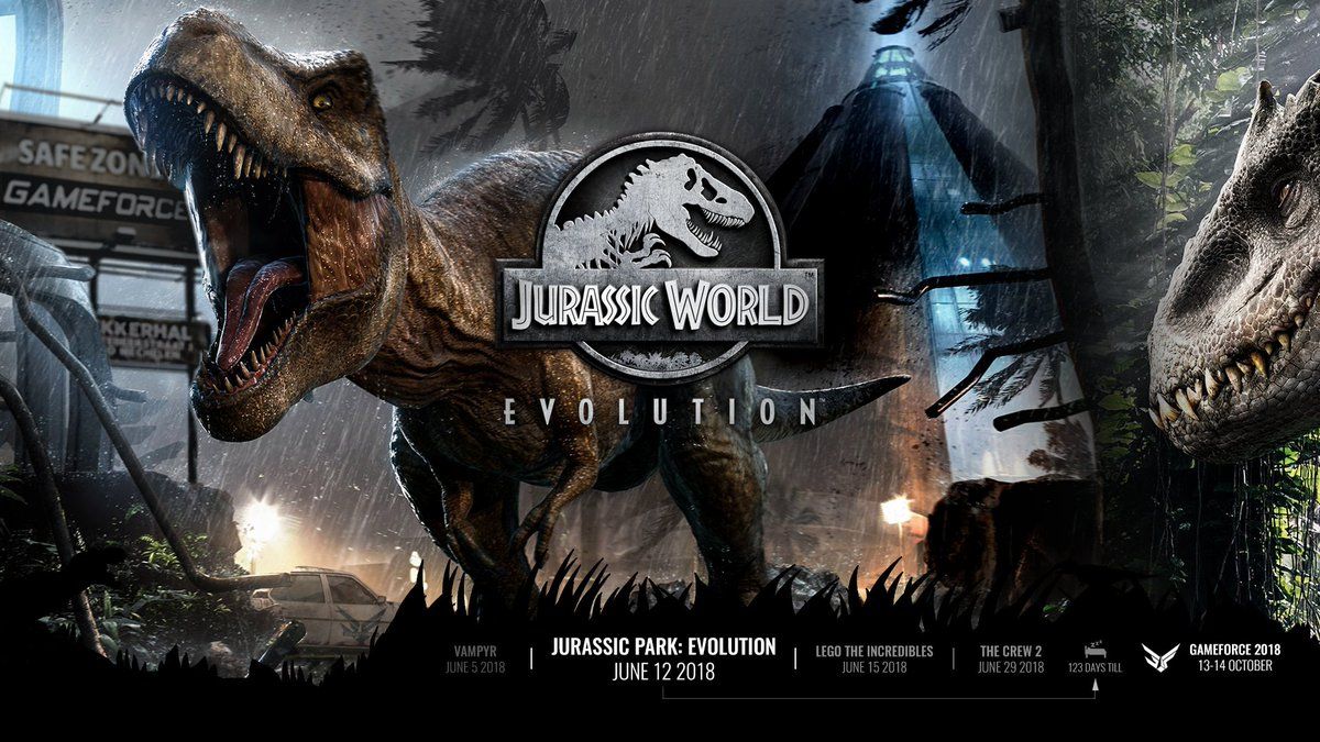 GameForce is your GameForce 2018 wallpaper for June: Jurassic World: Evolution! Download it here for your resolution: NL, FR