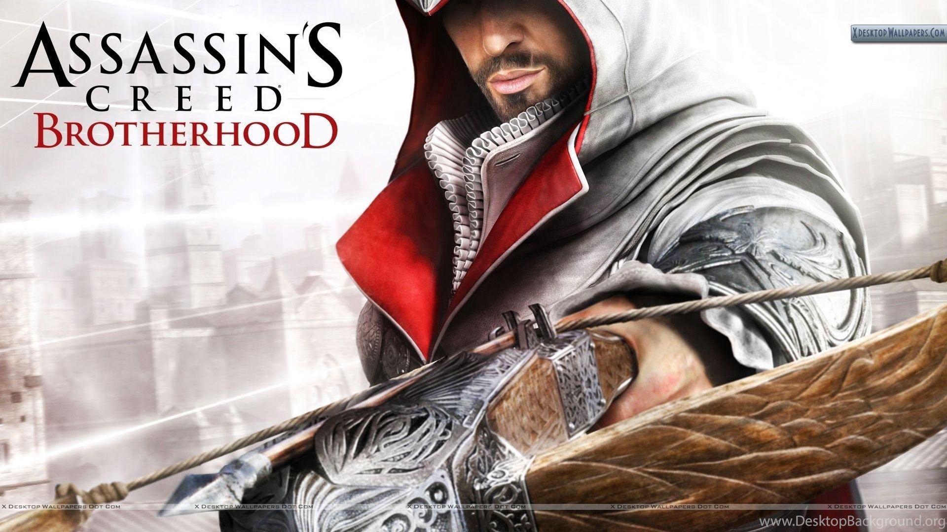 Ezio With Crossbow In Assassins Creed Brotherhood Wallpaper Desktop Background