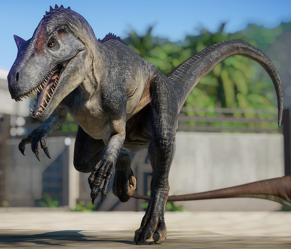 Allosaurus. Jurassic World Evolution