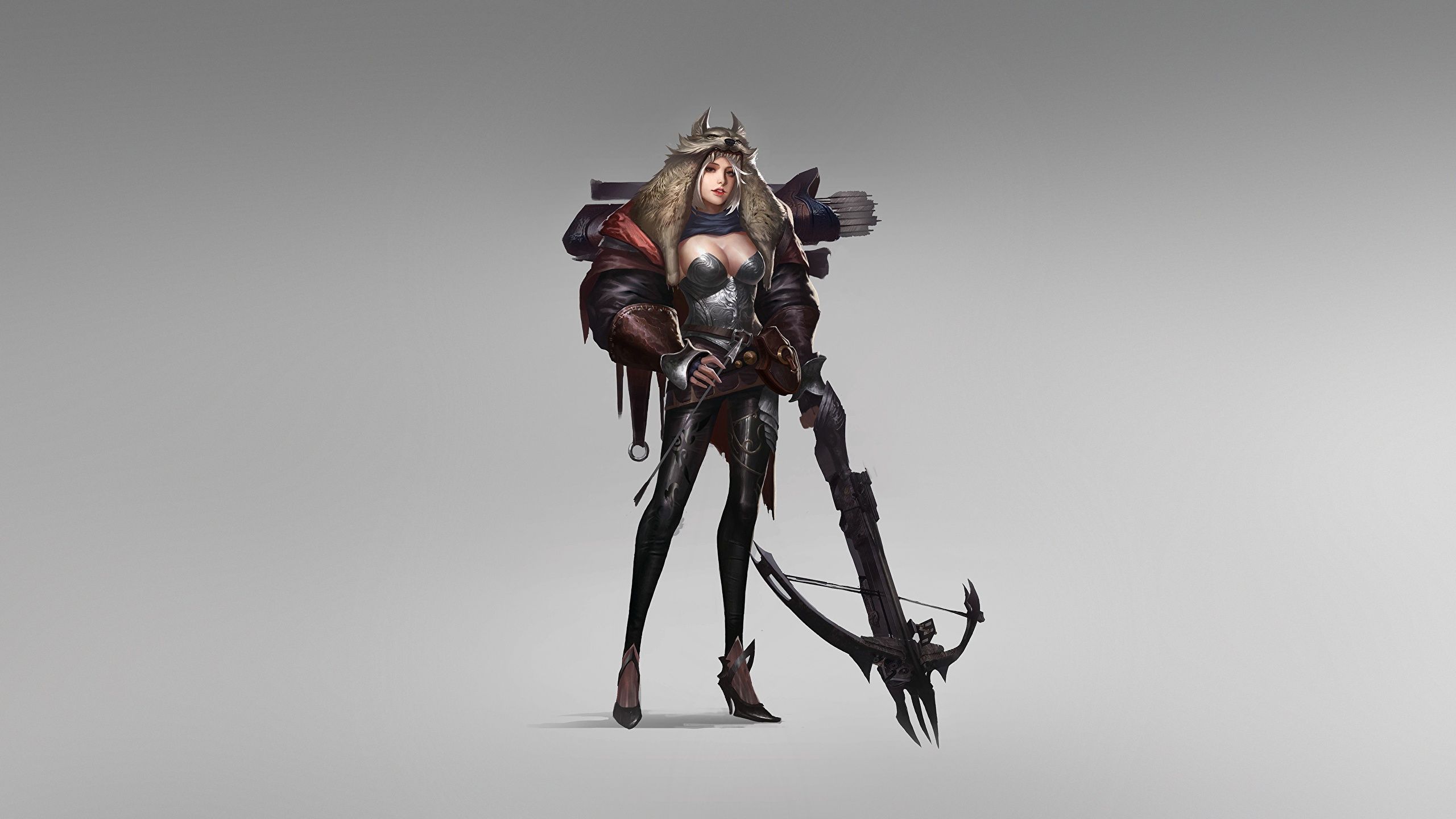 Picture Archers Warriors Crossbow Chen Wang Fantasy young 2560x1440