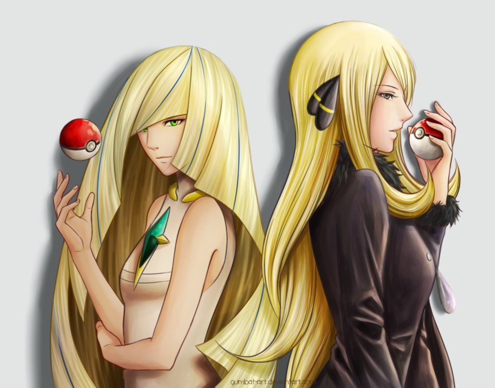 Shirona and Lusamine. Pokemon cynthia, Cute pokemon, Pokemon waifu