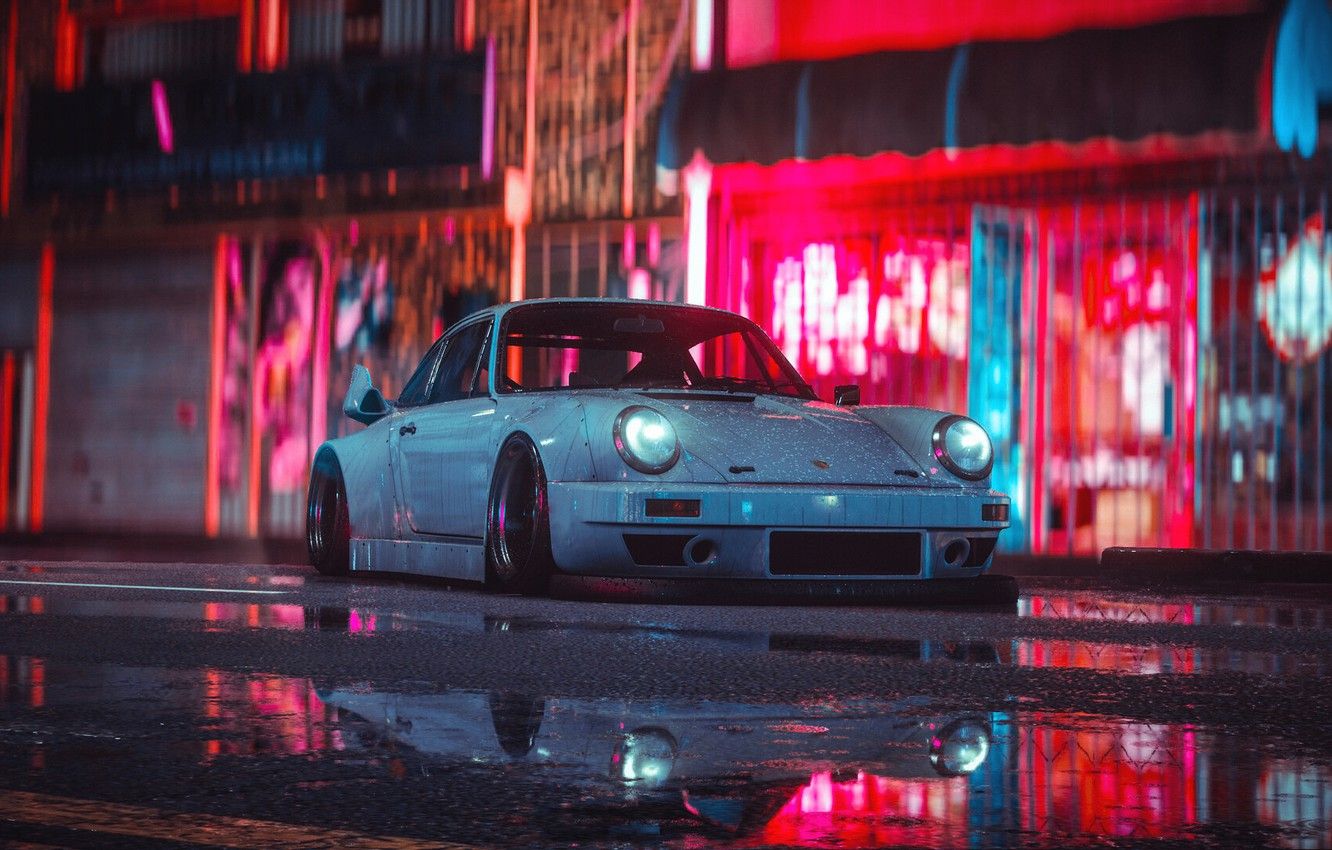 Wallpaper Auto, White, Machine, Style, Car, NFS, Art, Porsche Style, Need For Speed Porsche 911 Carrera RSR, Transport & Vehicles, Lil Shaply, by Lil Shaply, by Shaply Works, Shaply Works