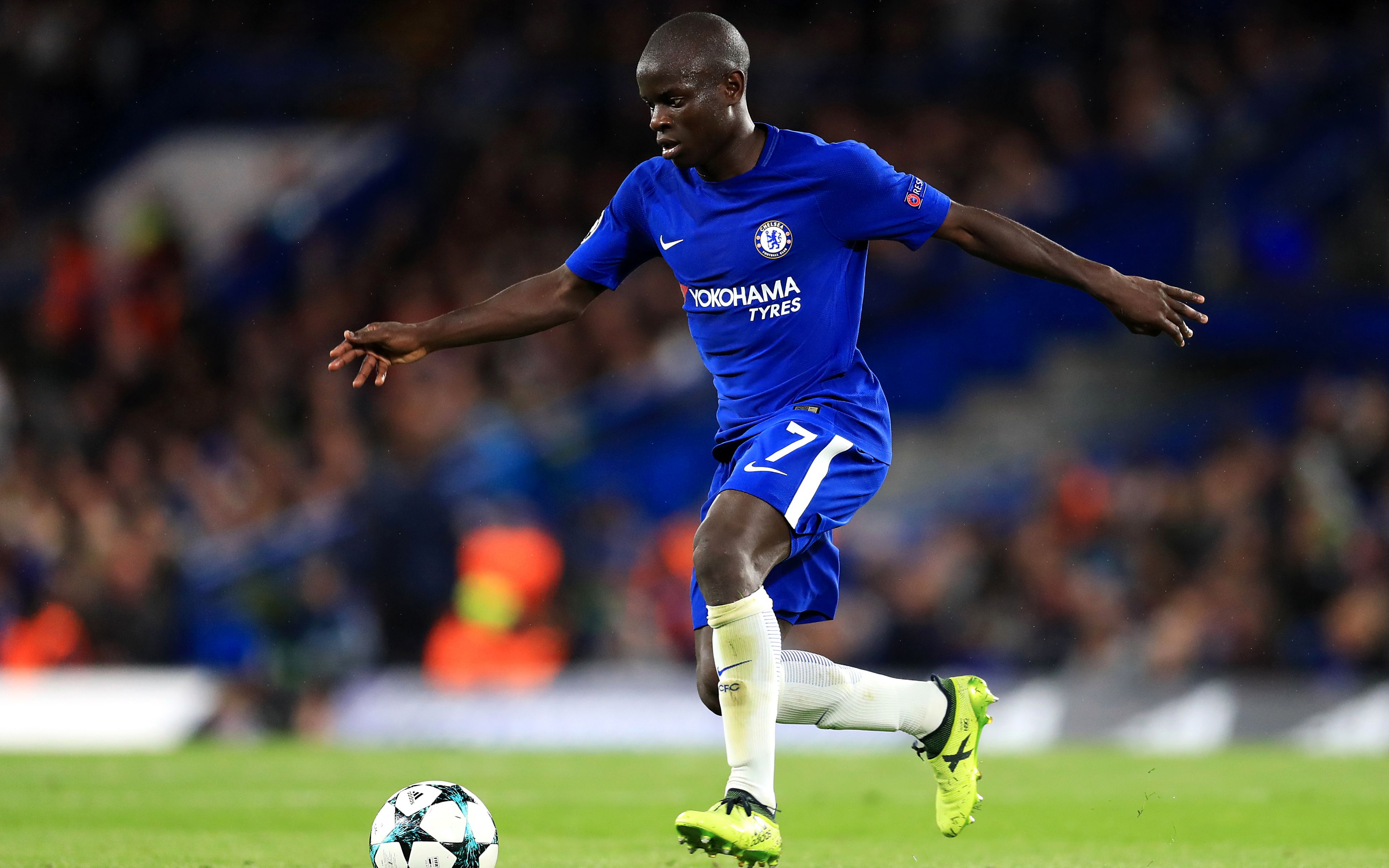 Download wallpaper Kante, 4k, soccer, Chelsea FC, N Golo Kante, Premier League, footballers, Chelsea for desktop with resolution 3840x2400. High Quality HD picture wallpaper