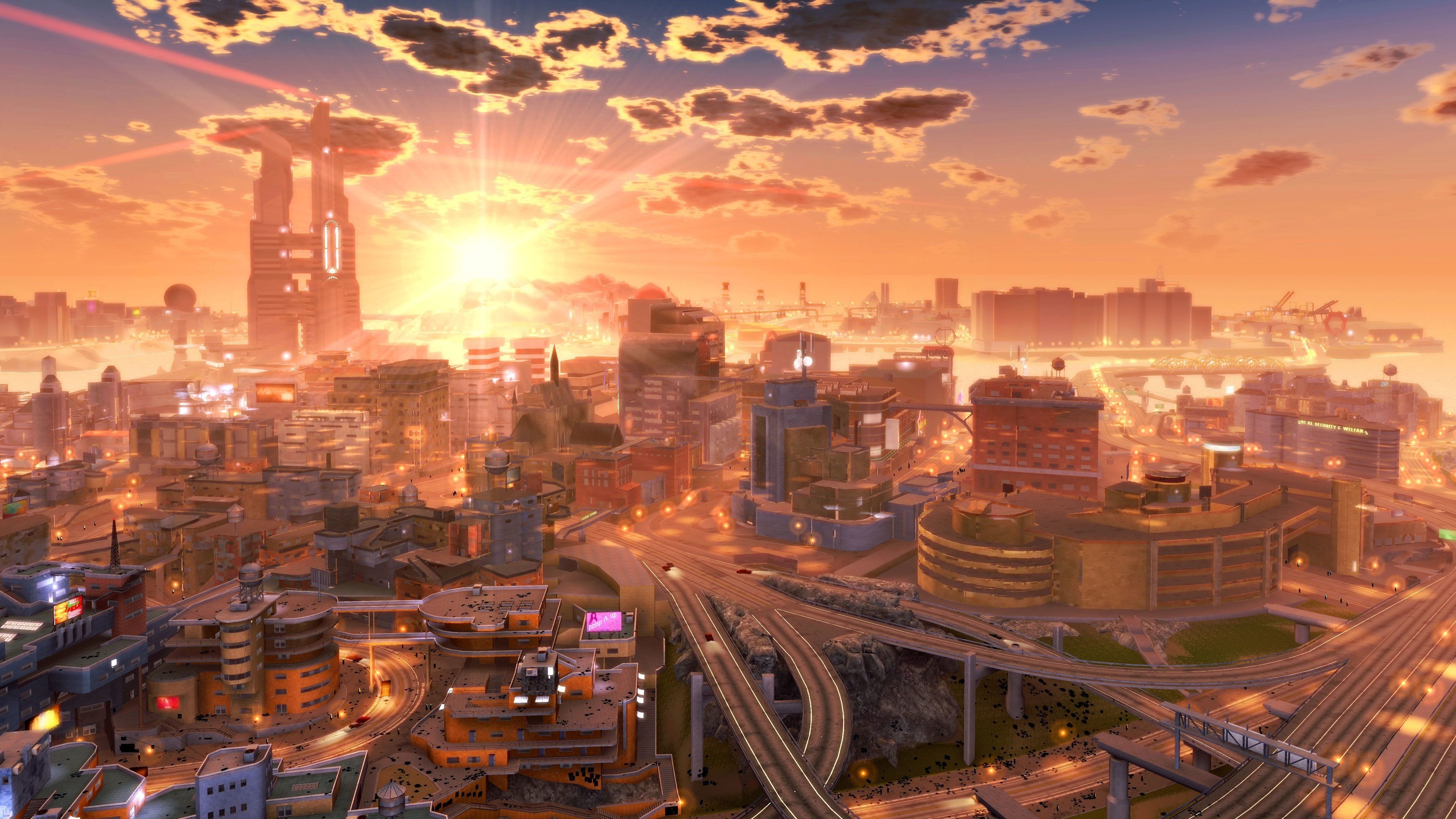 17++ Anime City Wallpaper 4k
