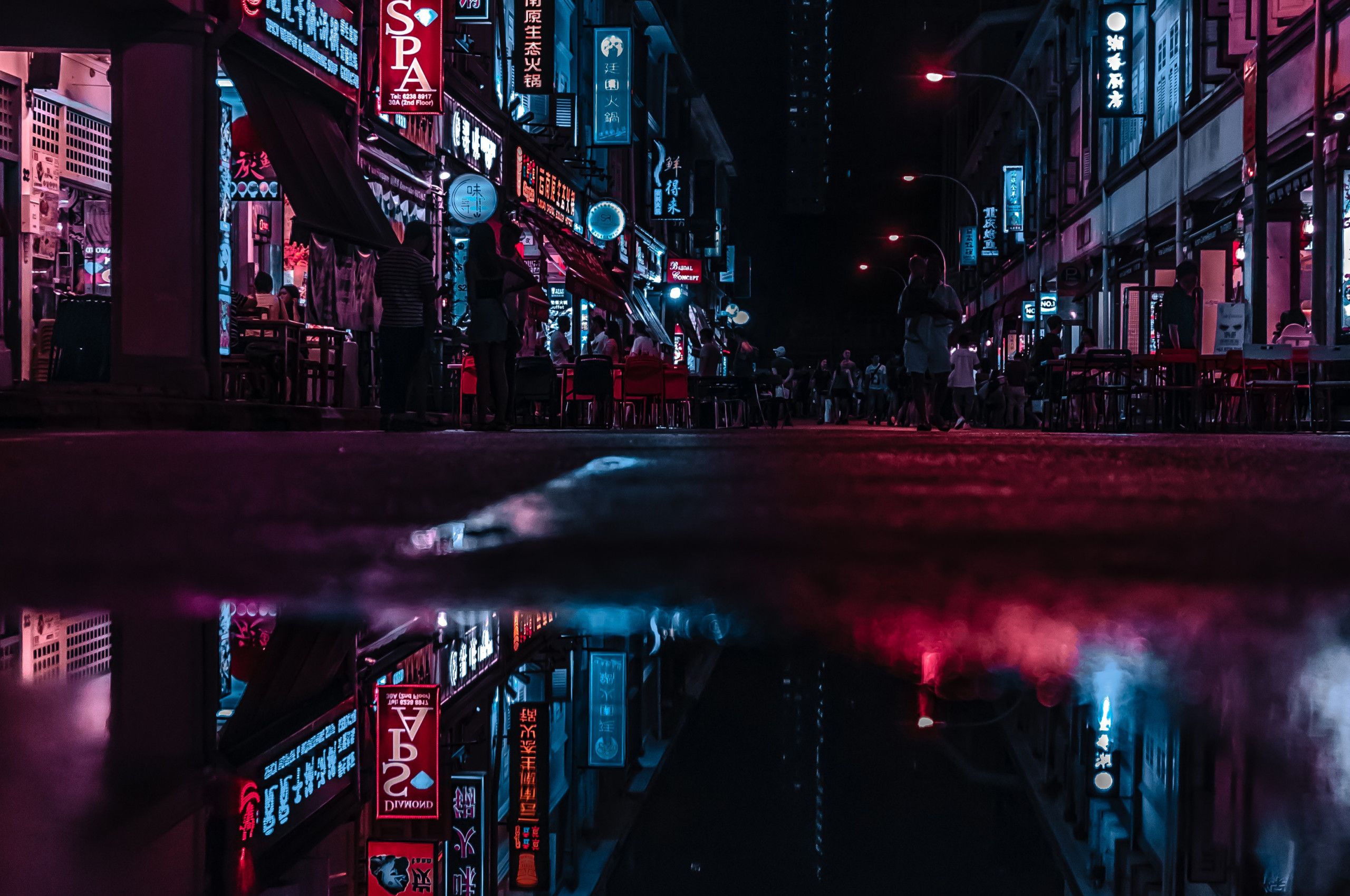 Neon City Wallpaper 4k For Pc Wallpapers Pc Neon Hd 4