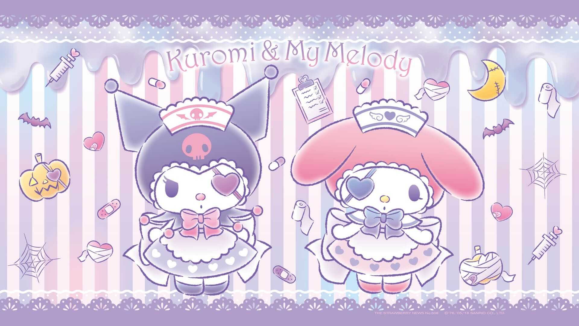 Kuromi and My Melody Wallpaper Free HD Wallpaper