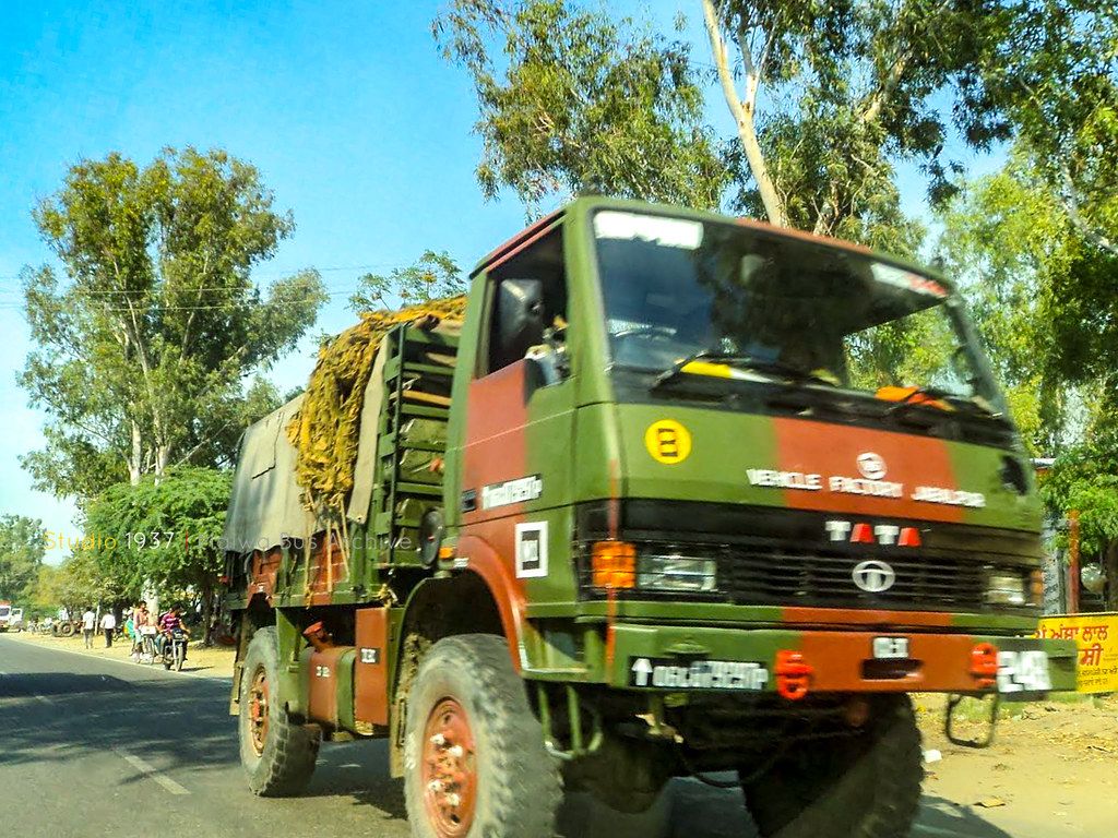 Indian Army Truck. Indian Army Truck at Sarhali Kalan, Punj