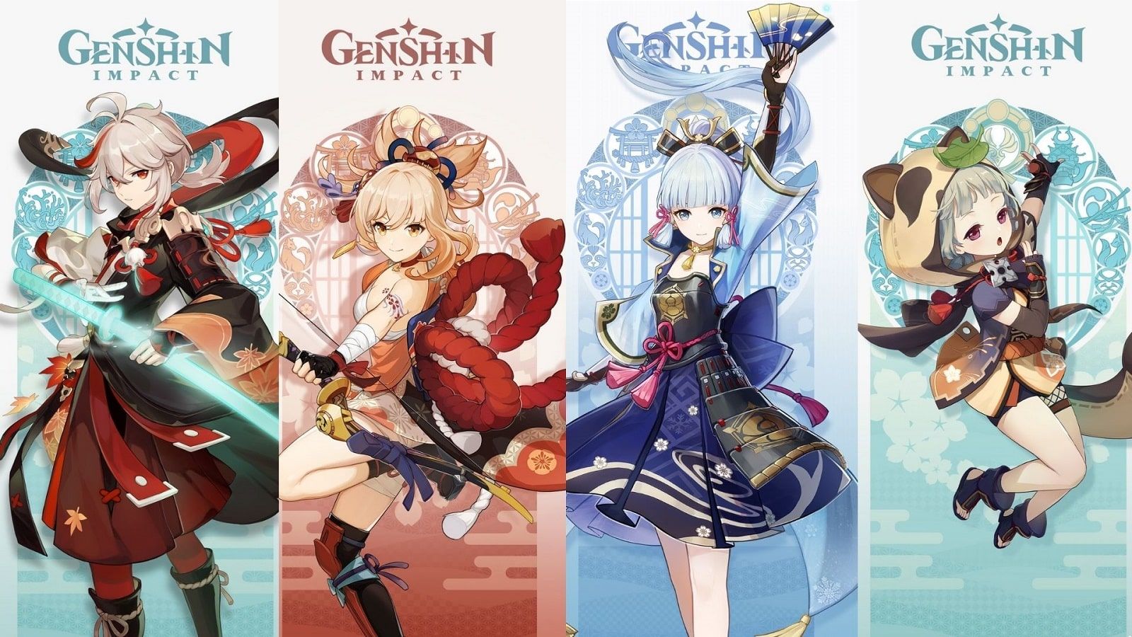 All Genshin Impact Inazuma characters: Baal, Kazuha, Ayaka, Sayu, Yoimiya