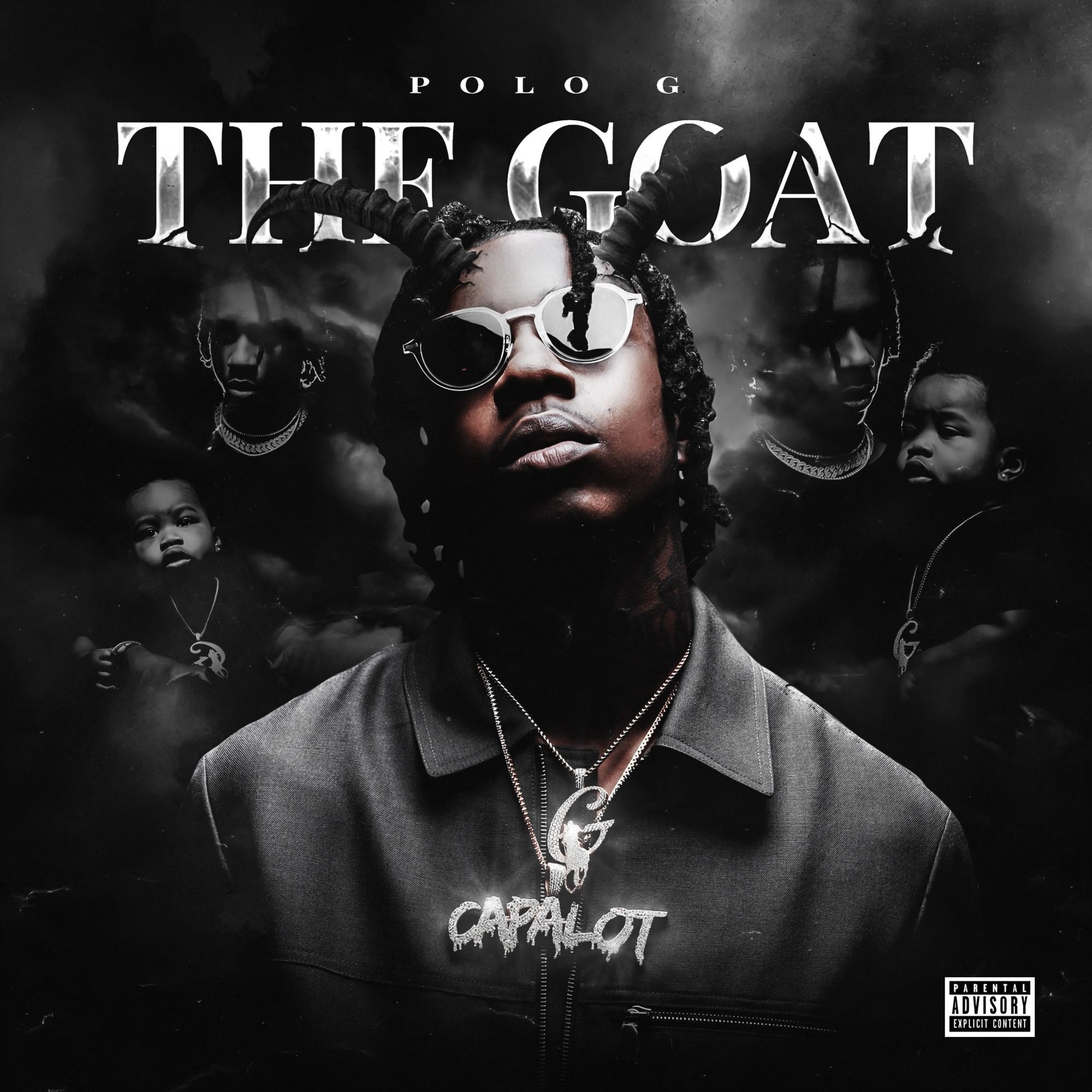 Polo G GOAT. Cool album covers, Iconic album covers, Music album cover