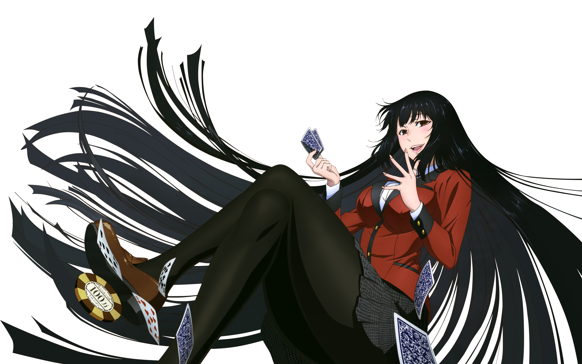 Wallpaper / Kakegurui, Jabami Yumeko, anime girls