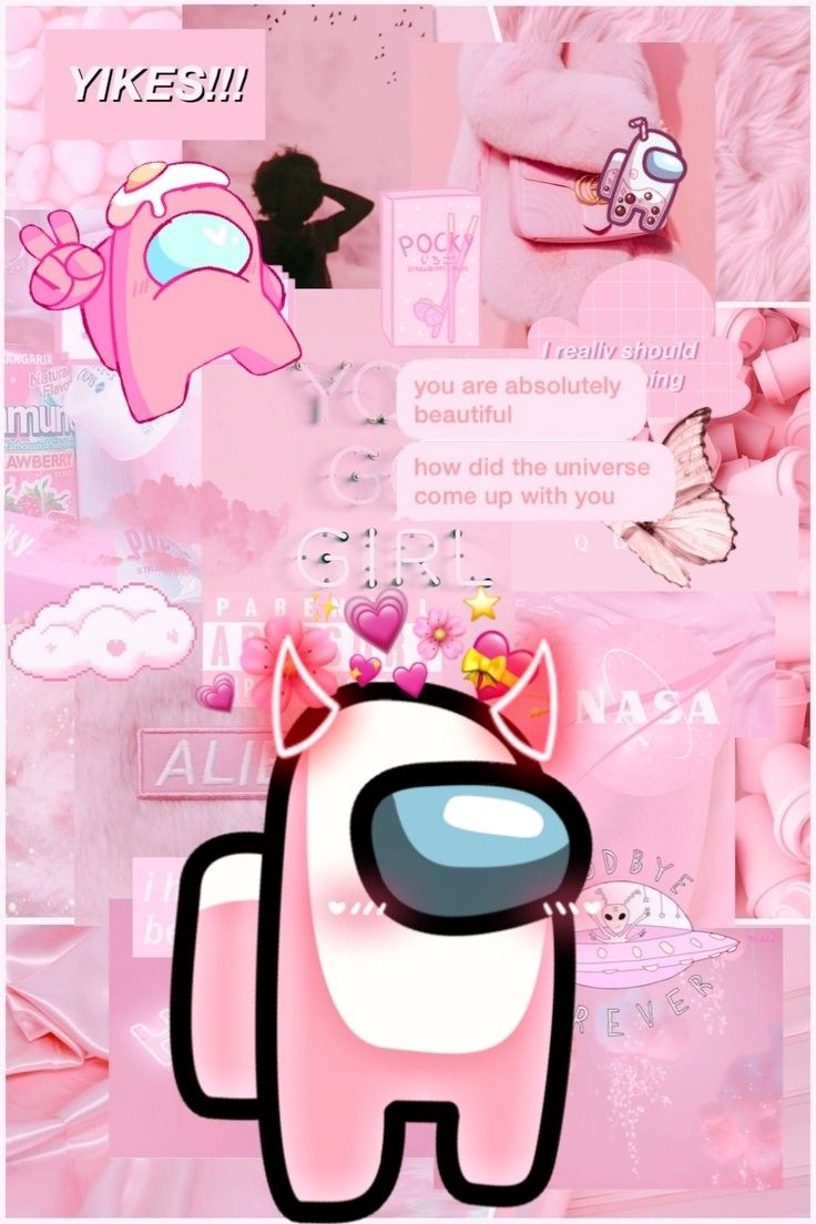 Free download Light pink Among Us Aesthetic wallpaper Wallpaper iphone cute [736x1104] for your Desktop, Mobile & Tablet. Explore Cute Among Us Wallpaper. The Wolf Among Us Wallpaper, Injustice