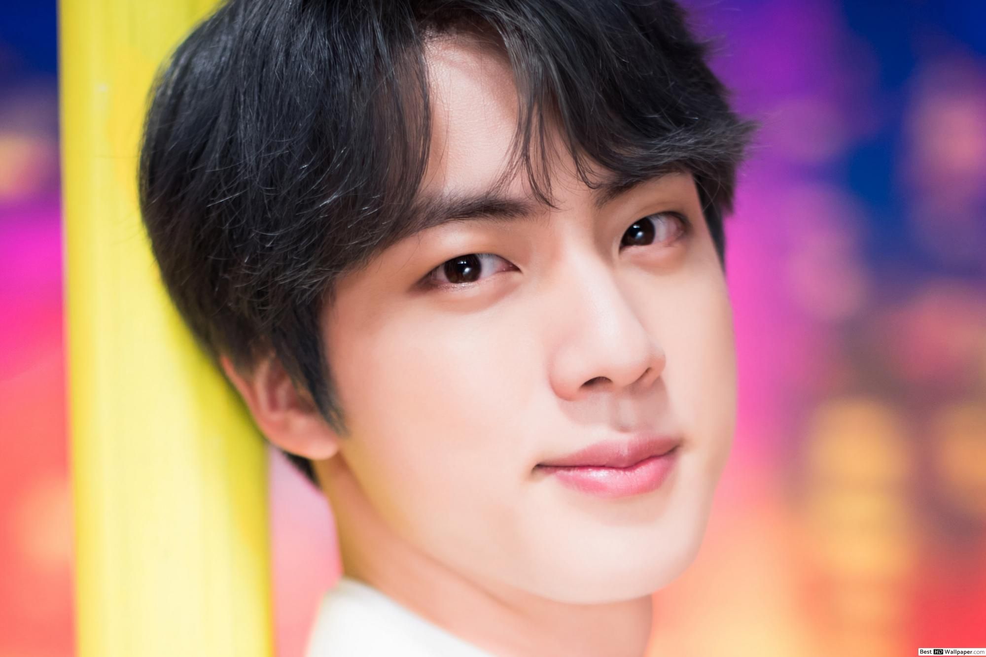 BTS (Bangtan Boys) Jin in 'Boy With Luv' MV Photohoot HD wallpaper download