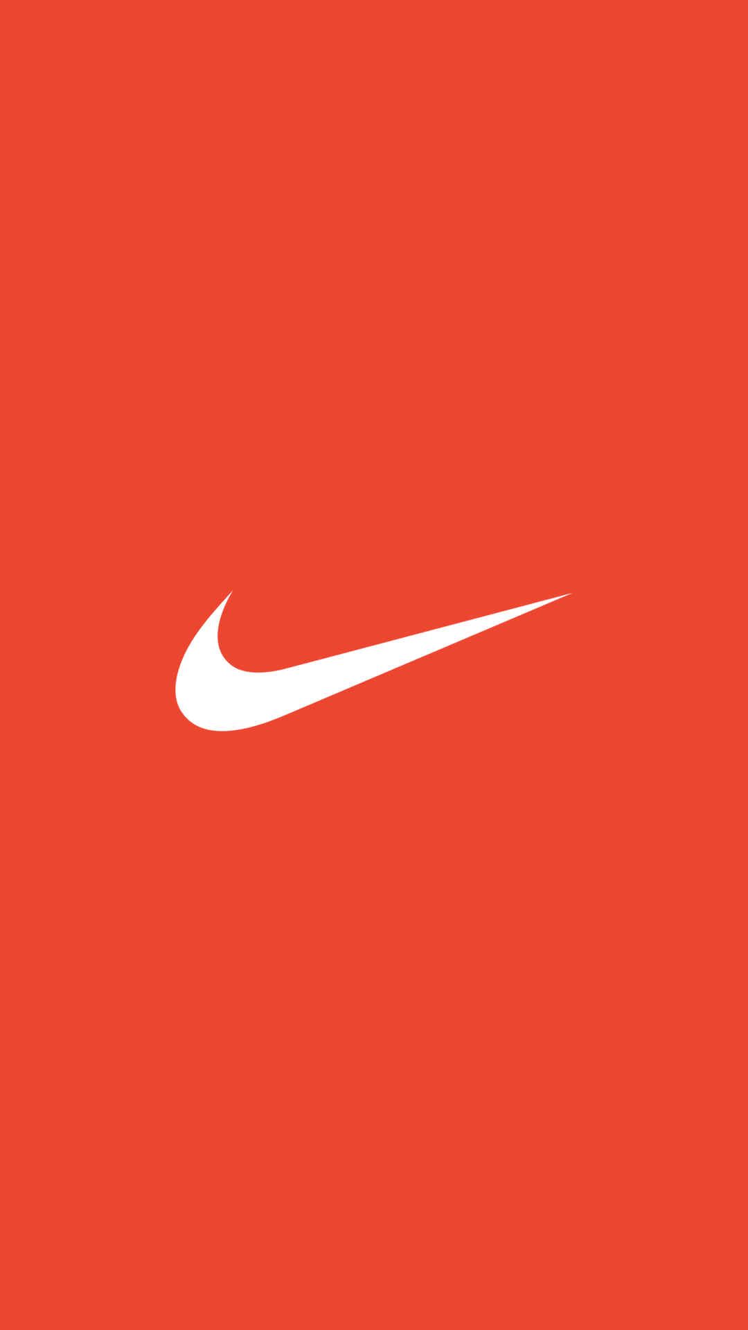 Orange Nike iPhone Wallpaper