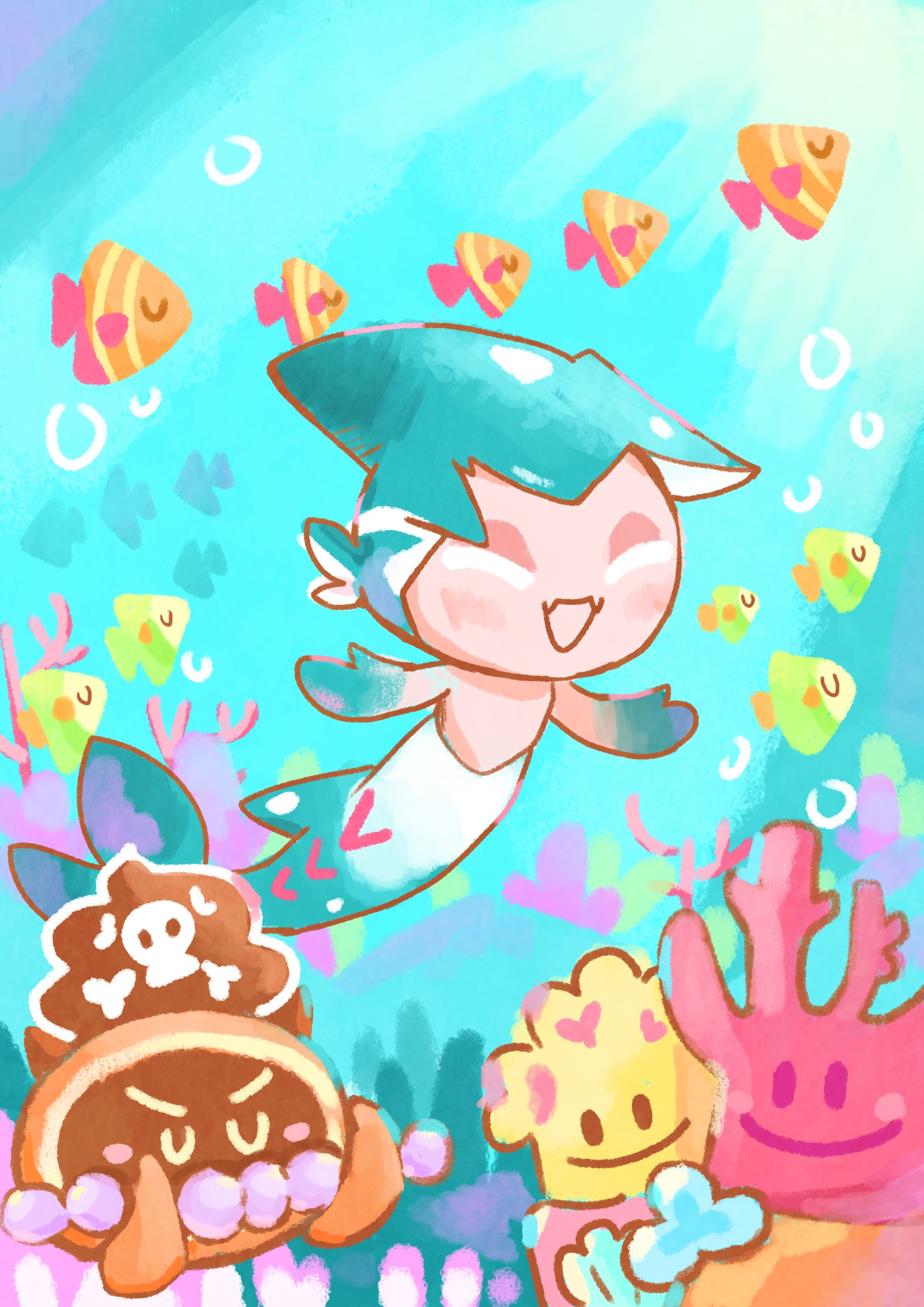 Sorbet Shark Cookie (Merman) Anime Image Board