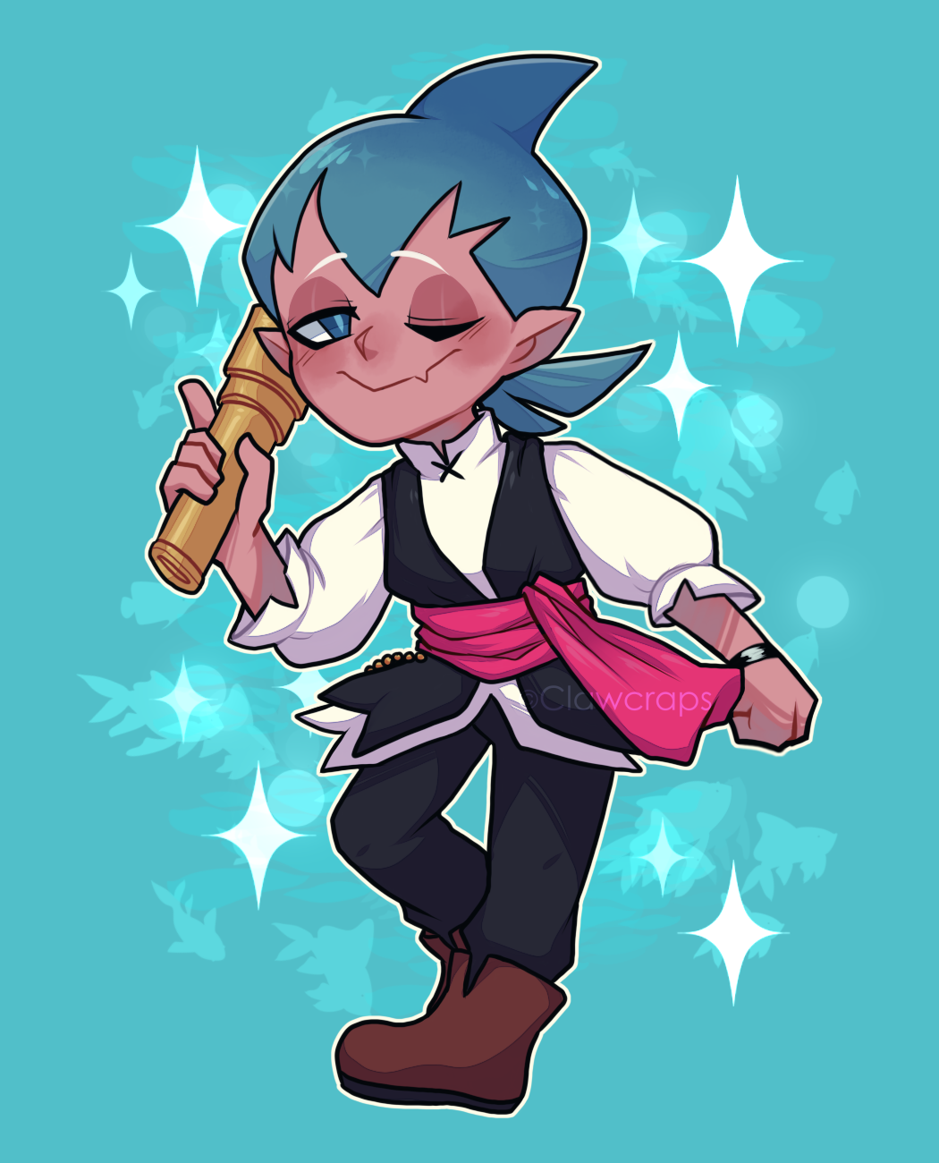 Sorbet Shark Cookie by clawcraps on Newgrounds