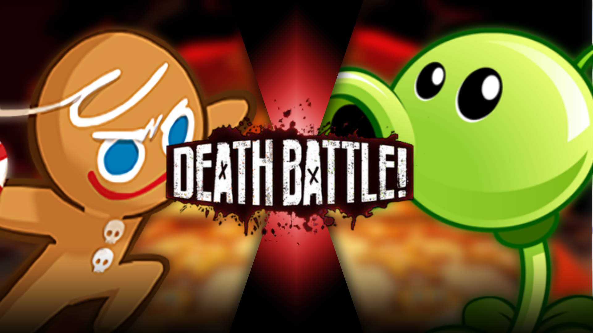 Gingerbrave vs. Peashooter. Death Battle Fanon