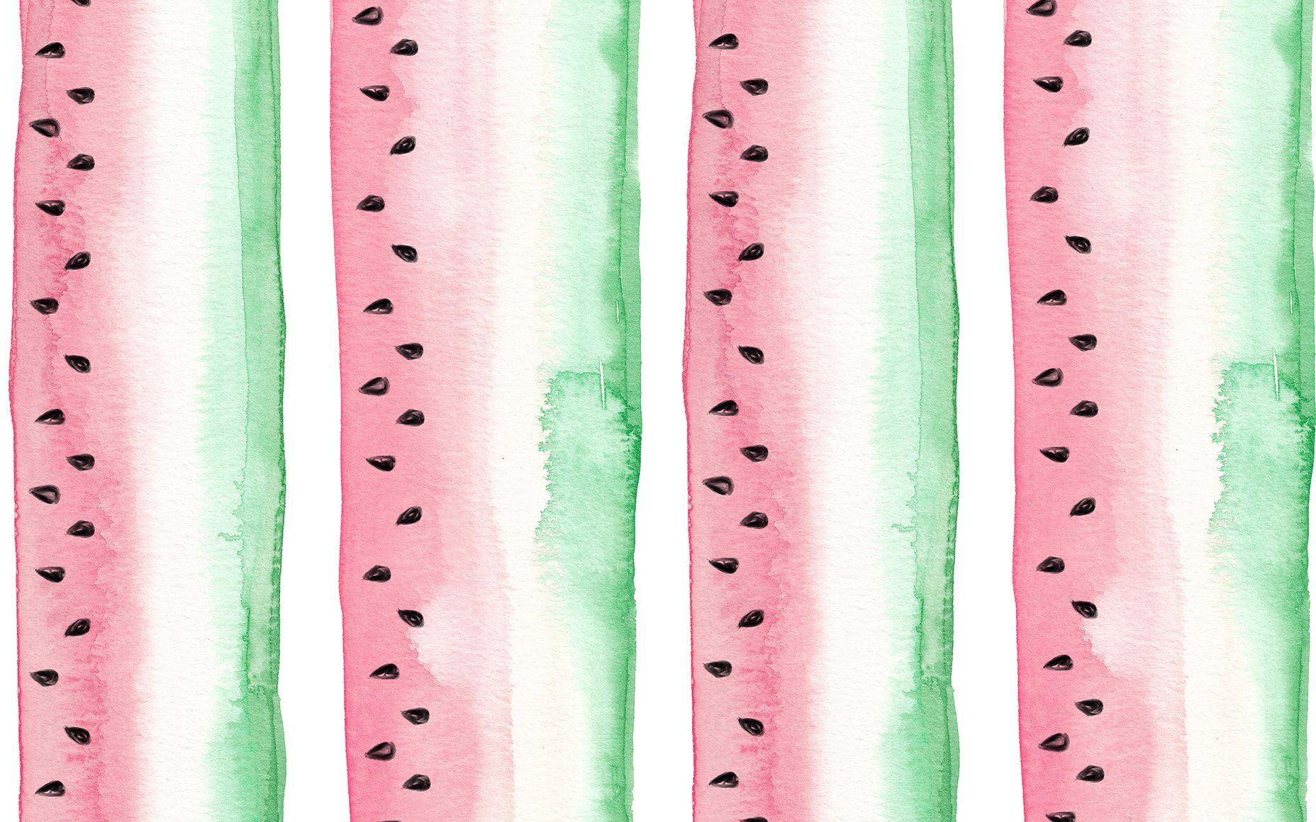 June Freebie: Watercolor Watermelon Wallpaper