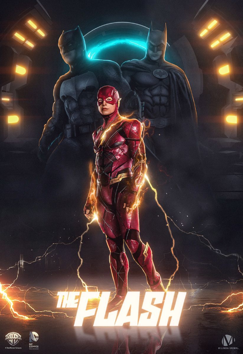 The Flash (2022) Flash Movie Poster. Dc comics wallpaper, Batman comic art, Justice league comics