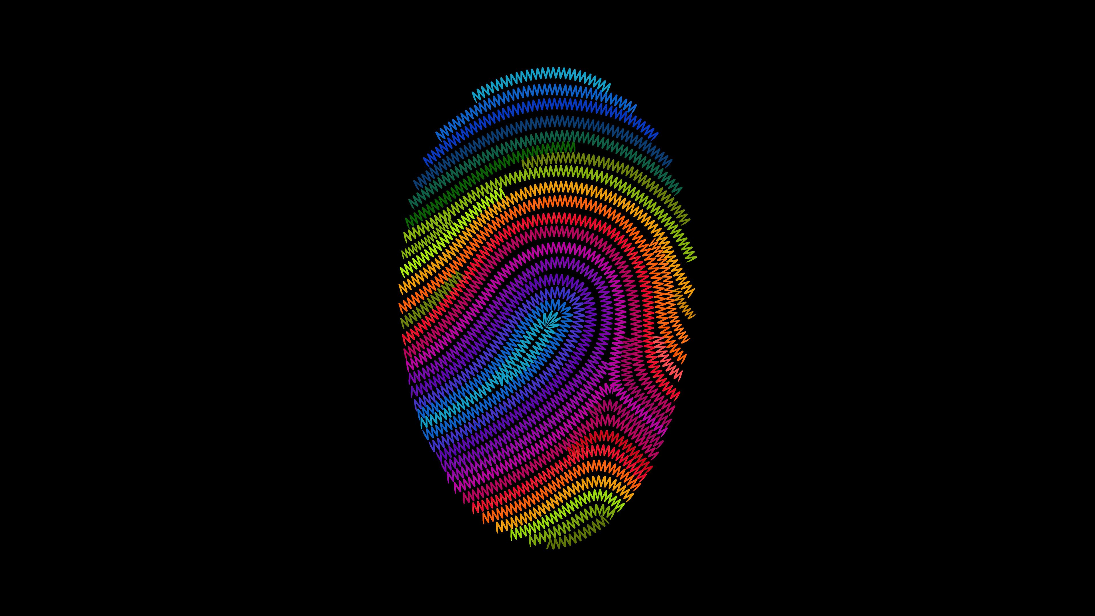 Thumbprint Oled Dark 4k Laptop Full HD 1080P HD 4k Wallpaper, Image, Background, Photo and Picture