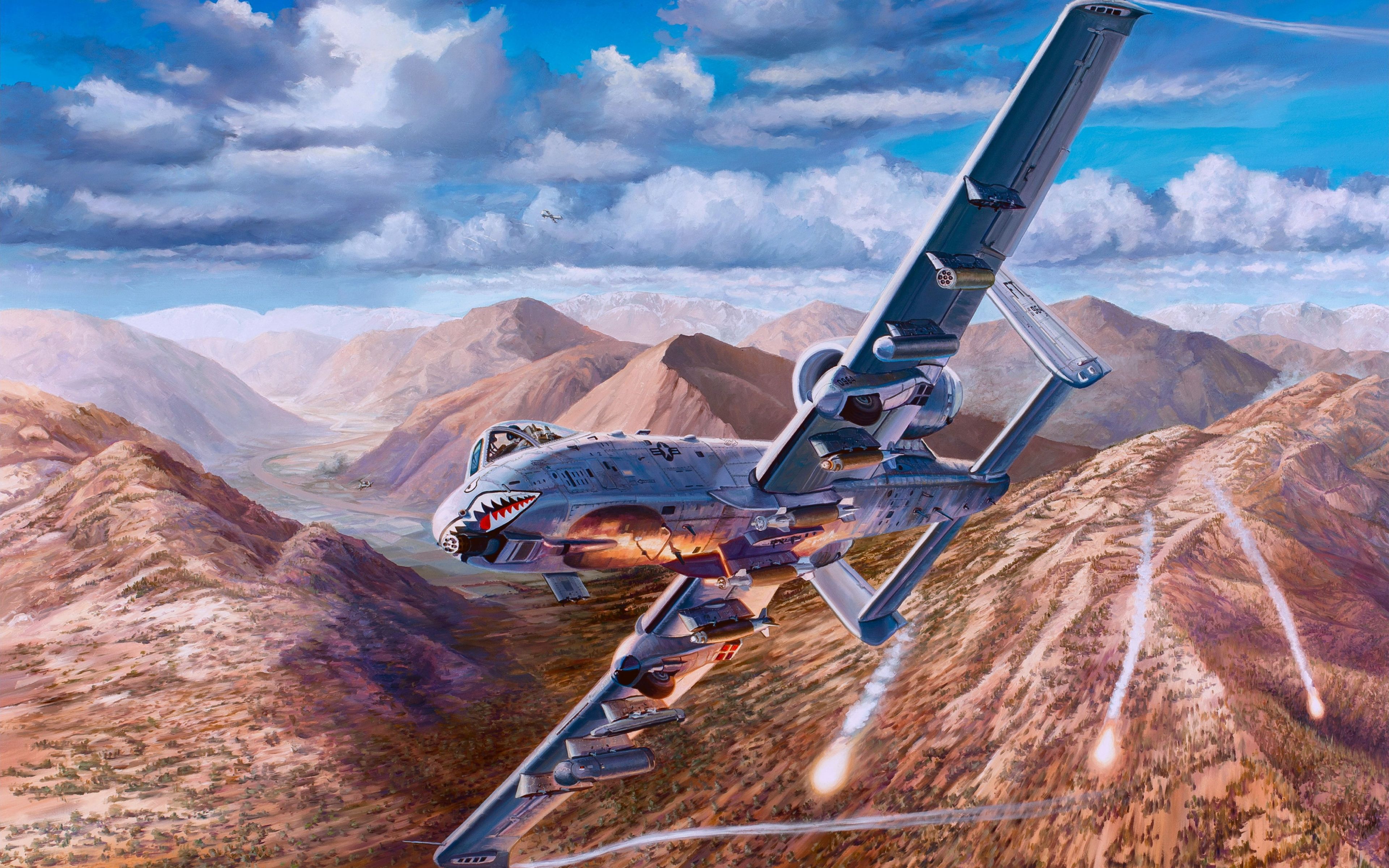 Desktop Wallpaper Jet Fighter, Warplane, Video Game, 4k, HD Image, Picture, Background, 17de7b