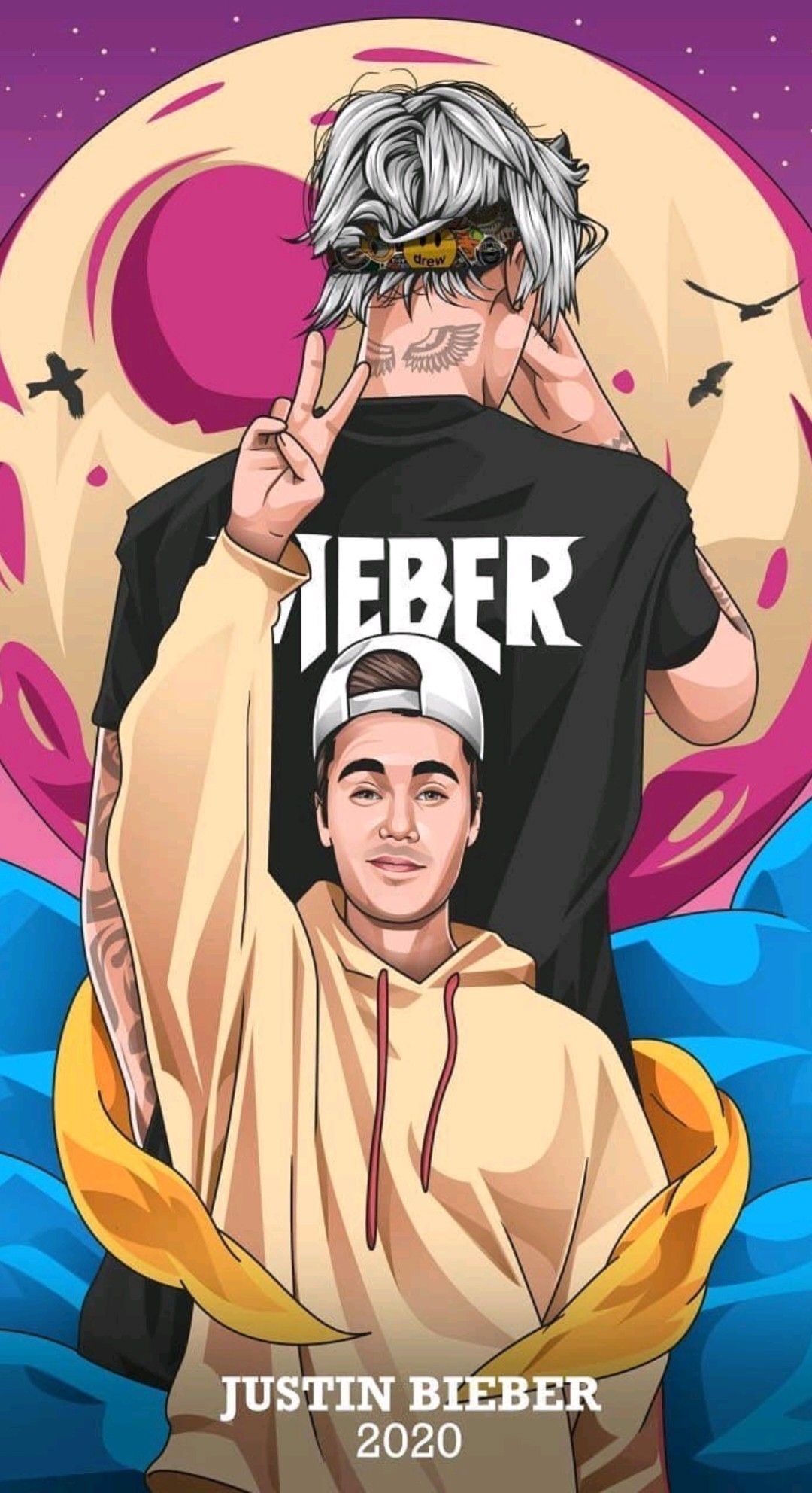 caricatures of justin bieber