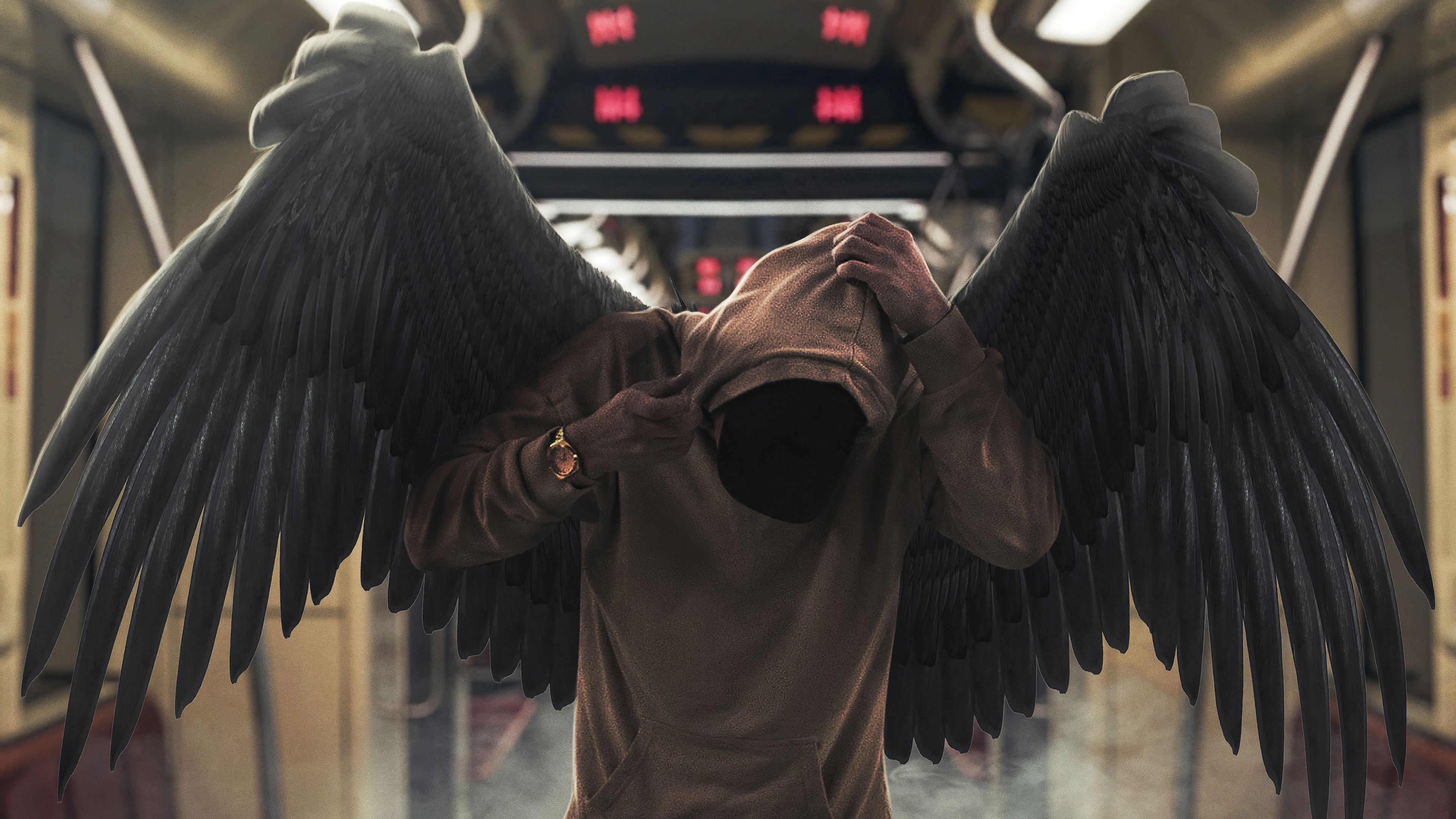 Hoodie Boy Wings 4k, HD Photography, 4k Wallpaper, Image, Background, Photo and Picture