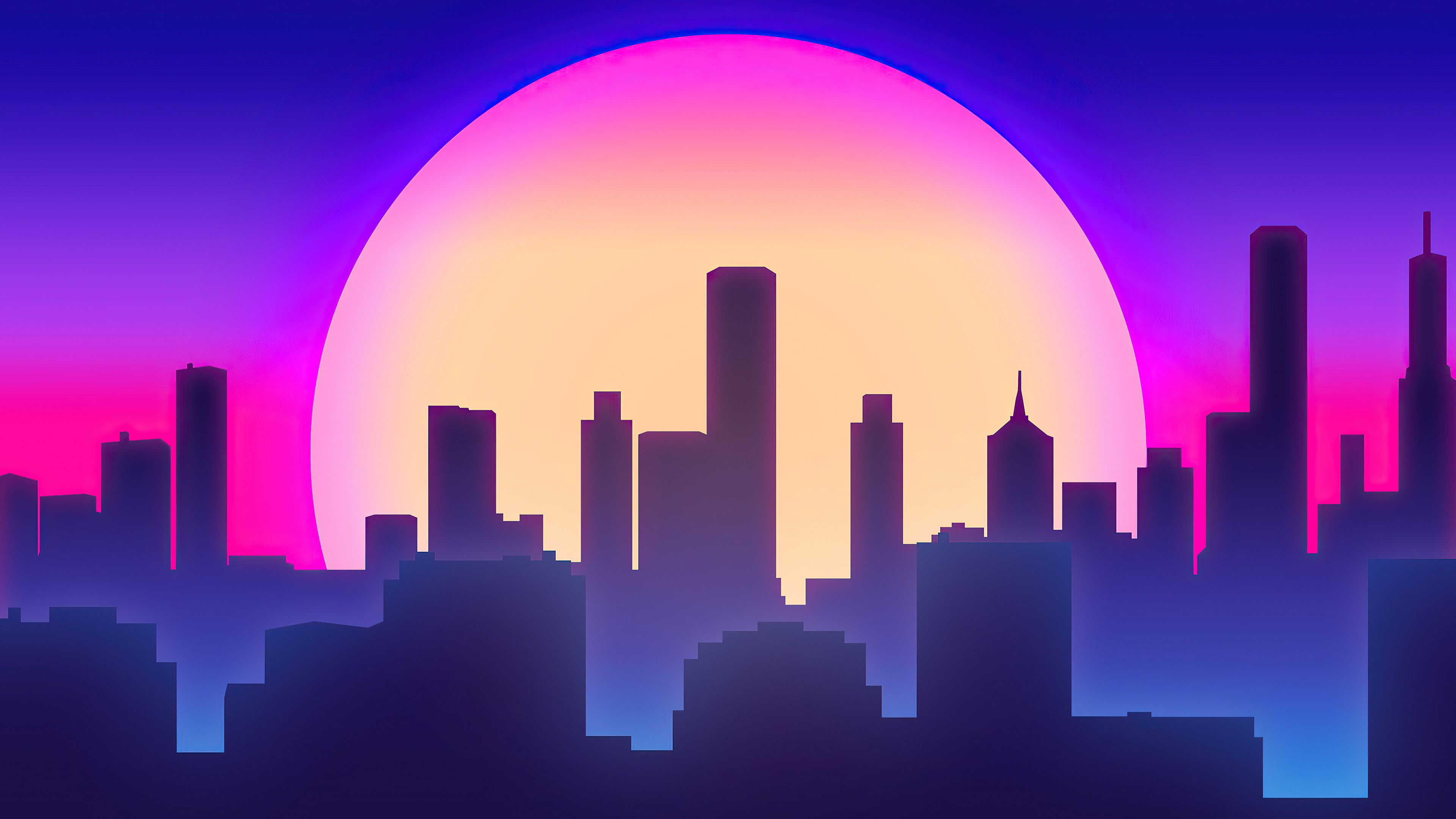 City Vibes Synthwave 4k, HD Artist, 4k Wallpaper, Image, Background, Photo and Picture