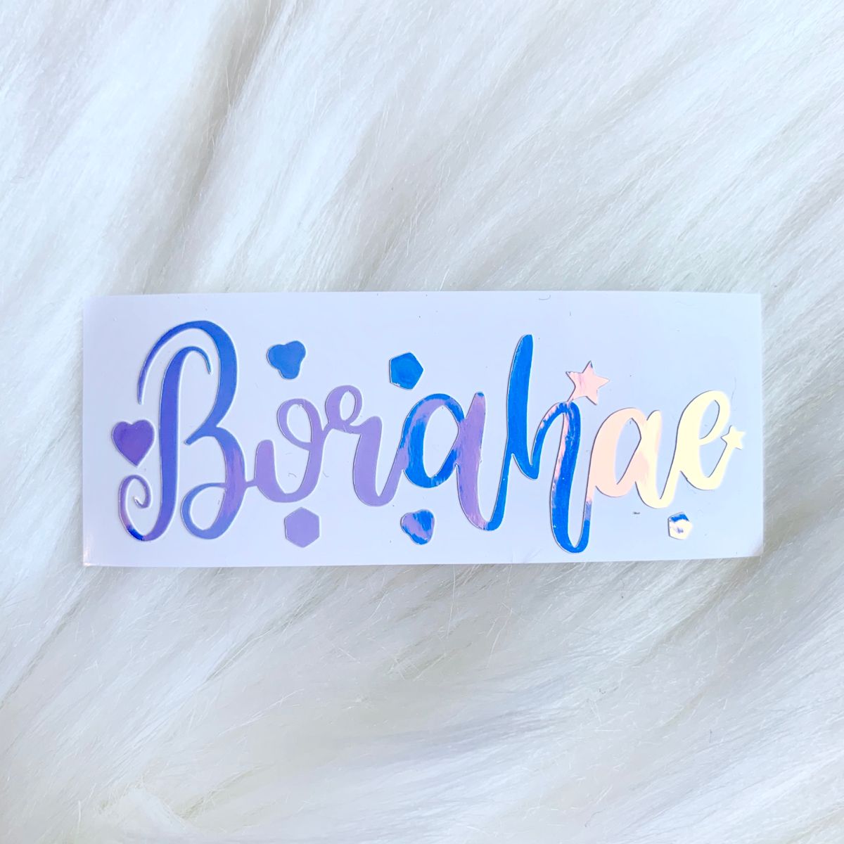 Borahae Vinyl Holographic Decal for ARMY BOMB Ver.3 Kpop. Etsy. Lettering, Bts drawings, Hand lettering