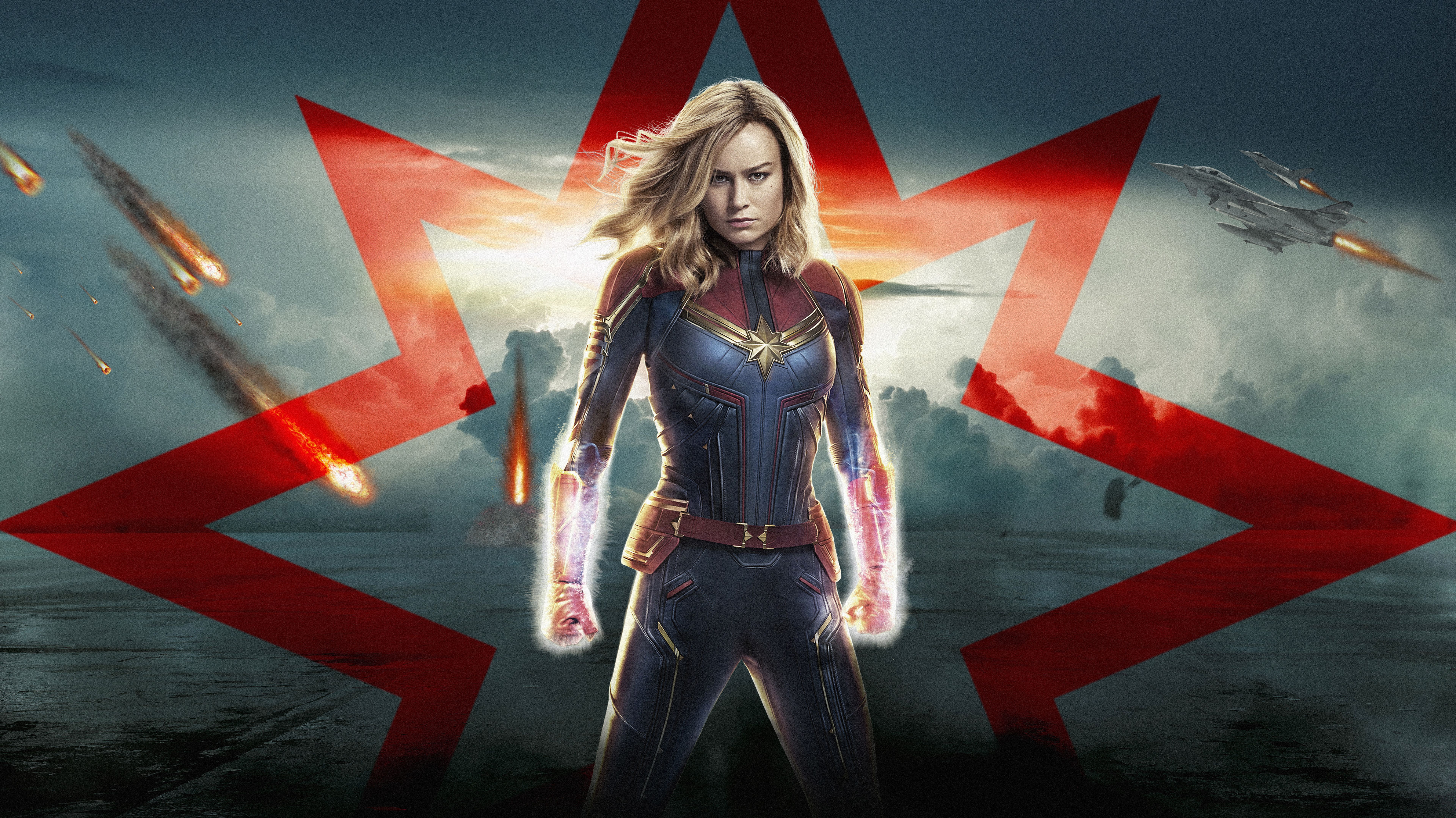 Captain Marvel 4K 8K 2019 Wallpaper