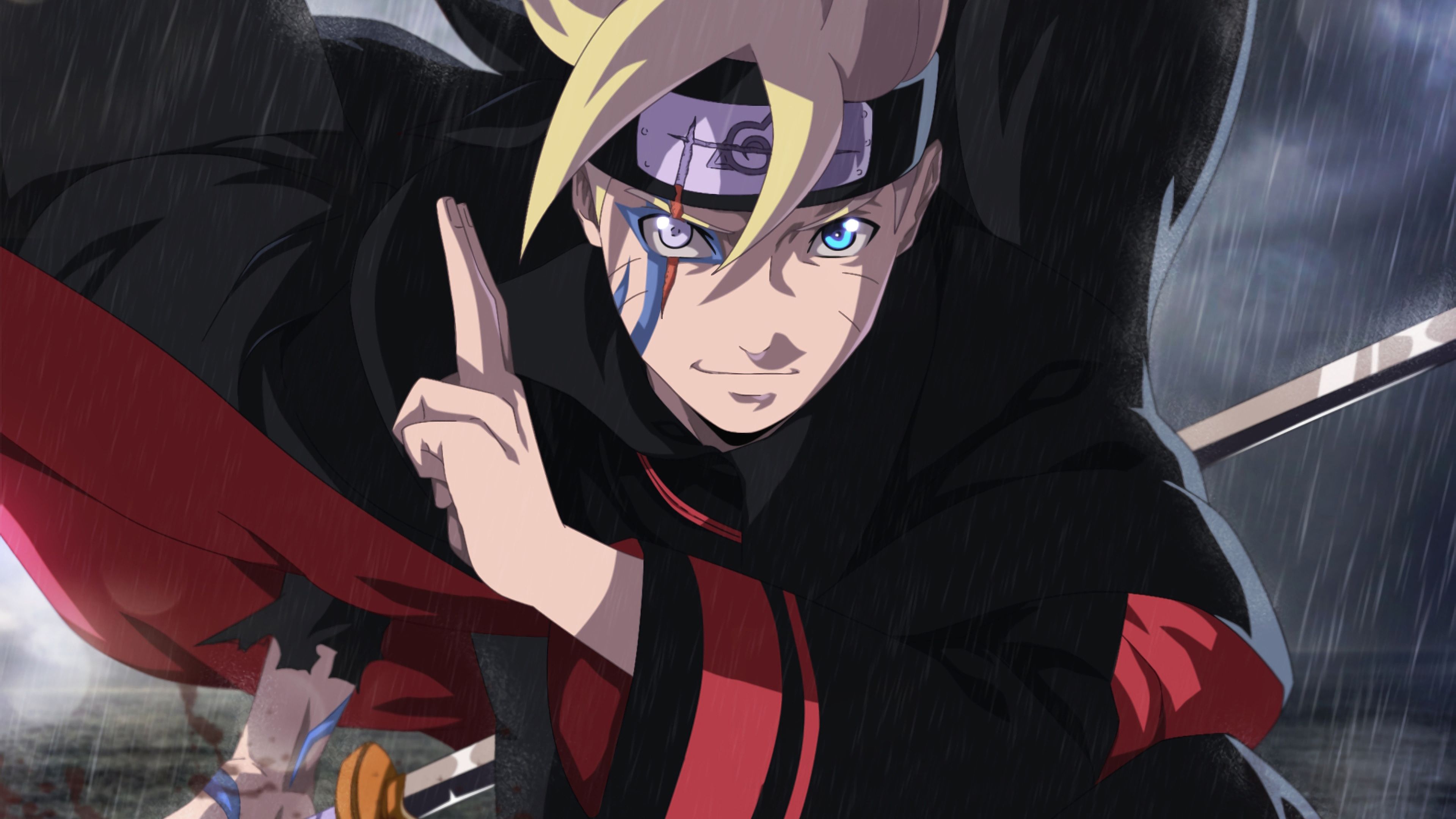 Boruto Uzumaki Curse Seal Karma Mark Boruto Anime 4K