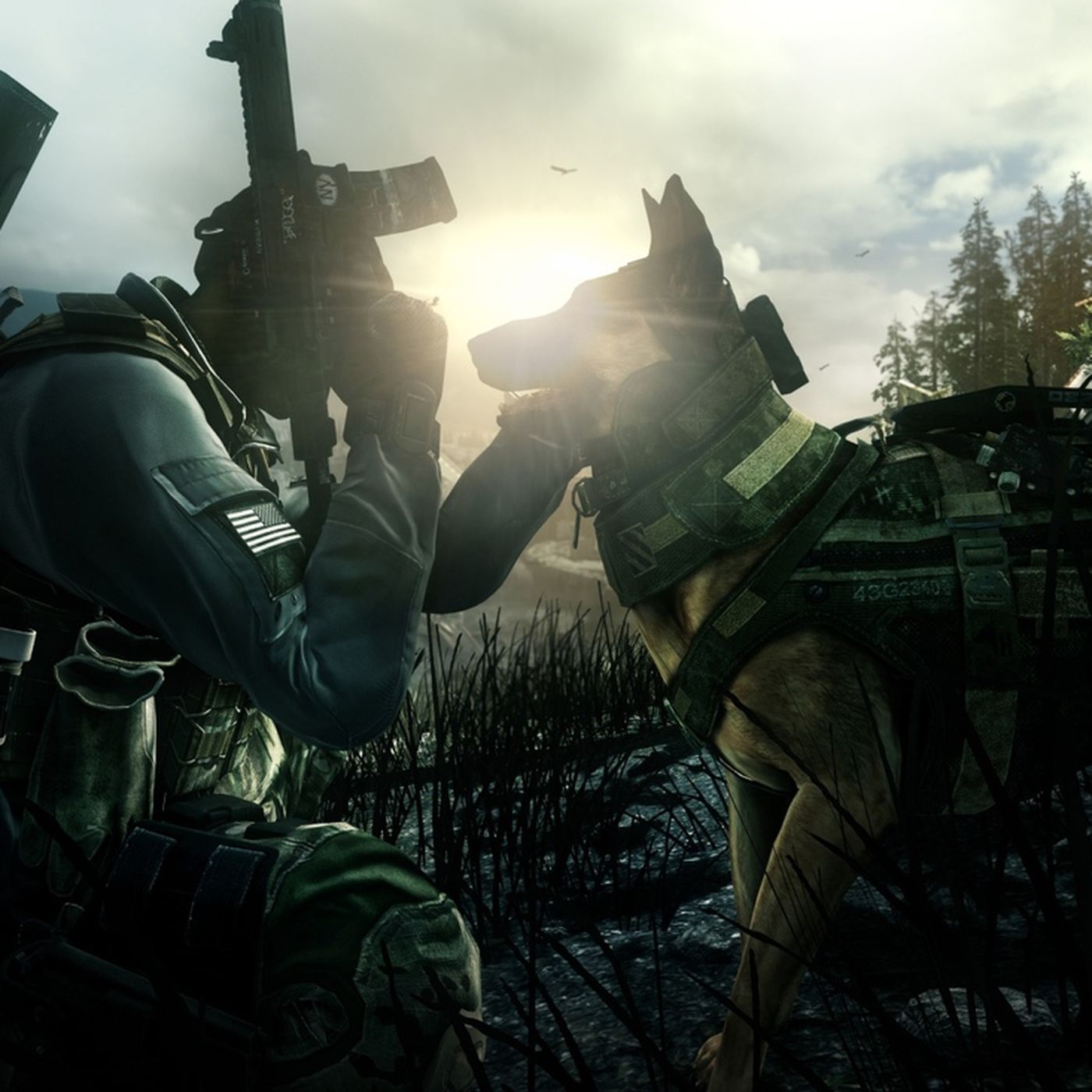 Call of Duty: Ghosts dog Riley takes commands through headset