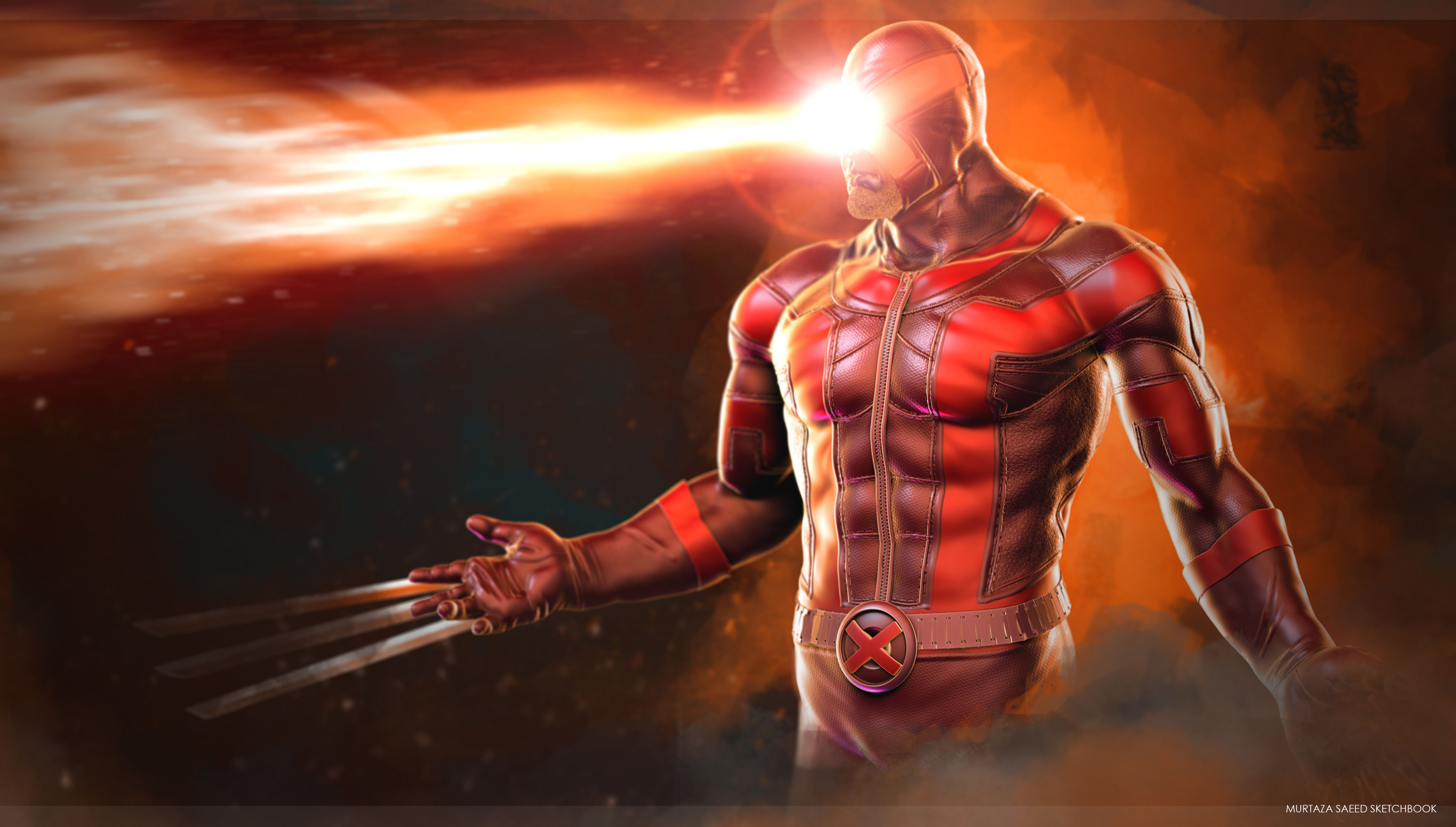 Cyclops Daredevil Wolverine Artwork, HD Superheroes, 4k Wallpaper, Image, Background, Photo and Picture