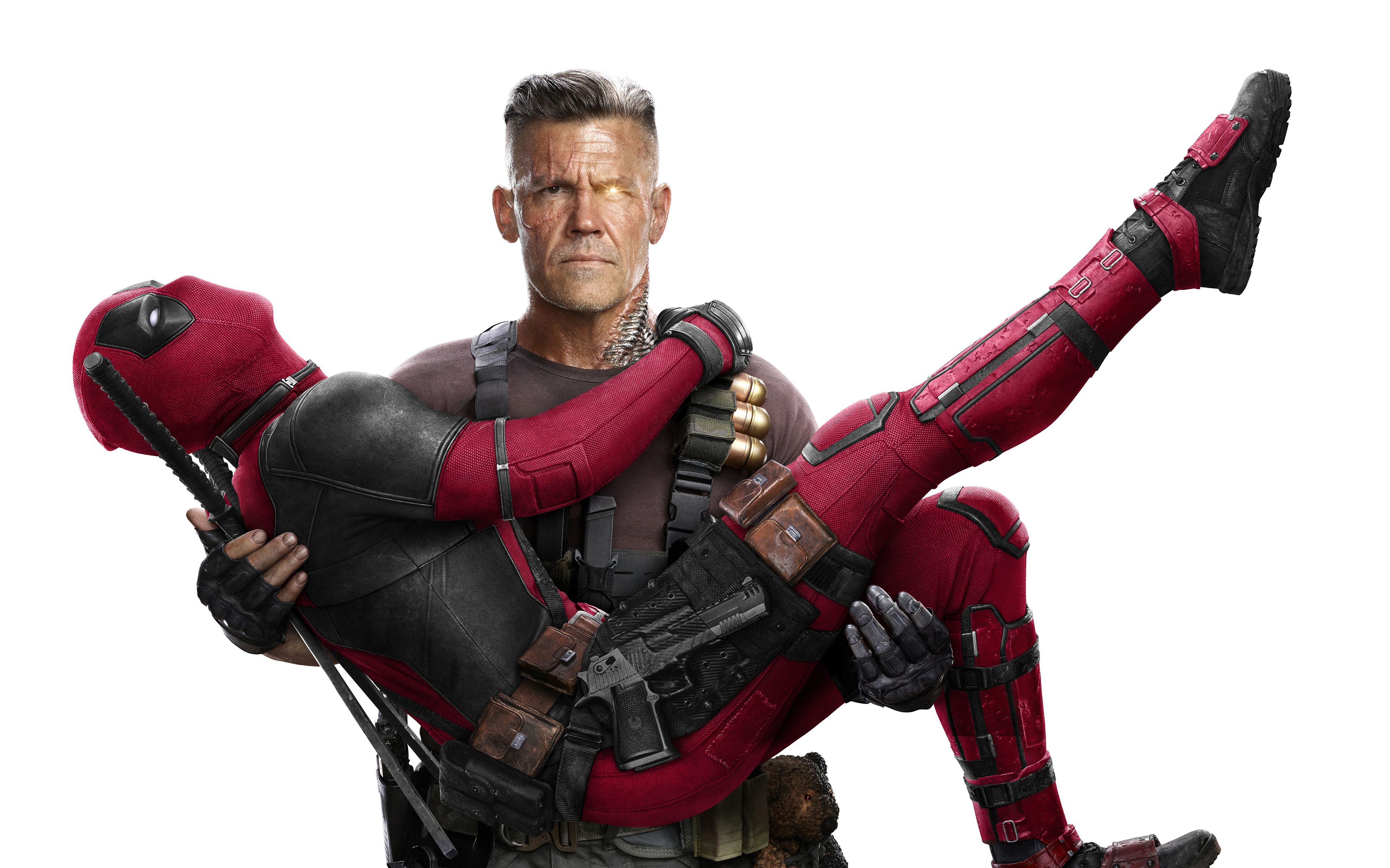 Deadpool Deadpool 2 Ryan Reynolds Wade Wilson Cable Josh Brolin X Force Marvel Comics Wallpaper:3840x2400