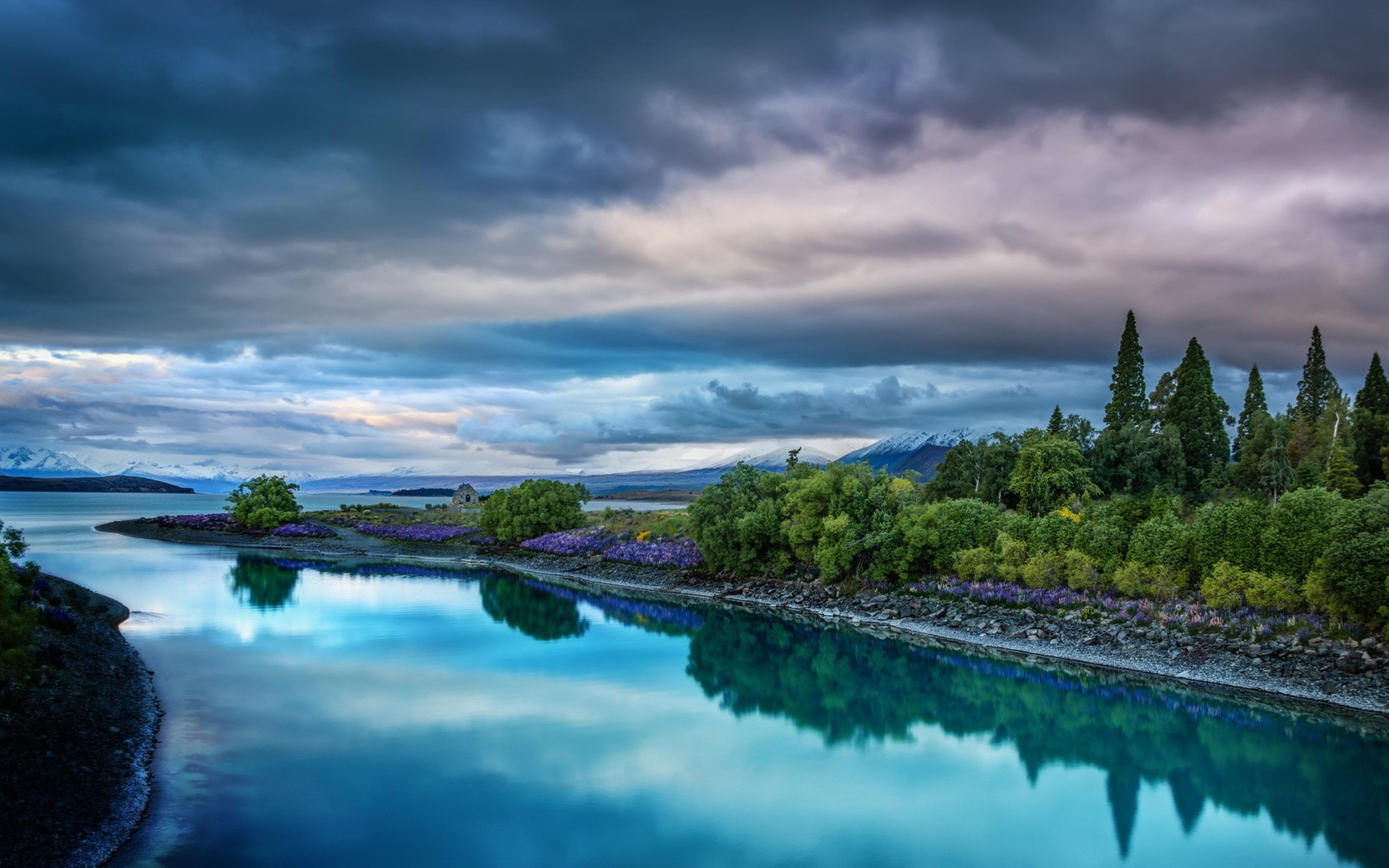Wonderful river in the middle of the nature