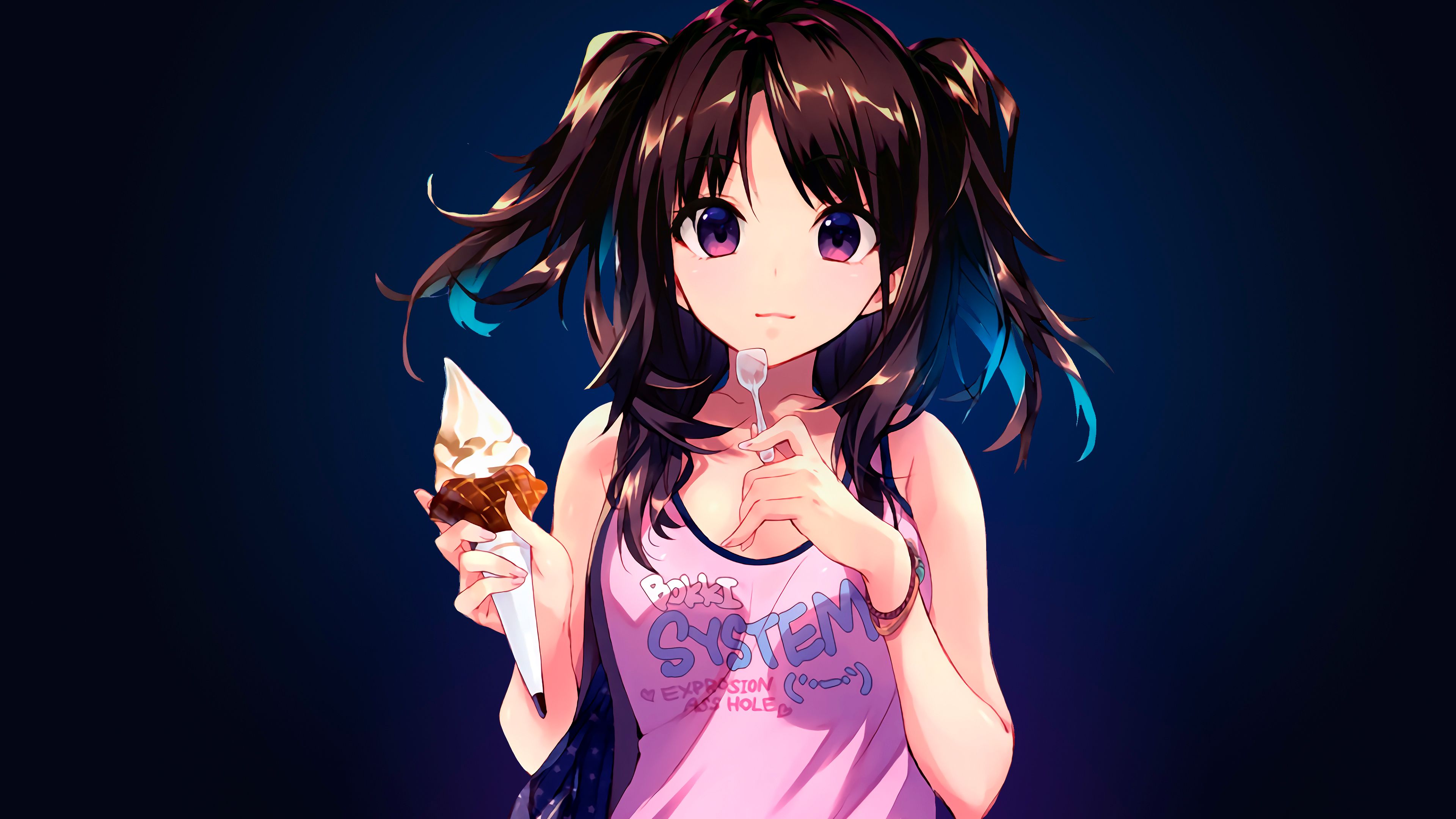 Anime Cute Girl Person 4K Wallpaper