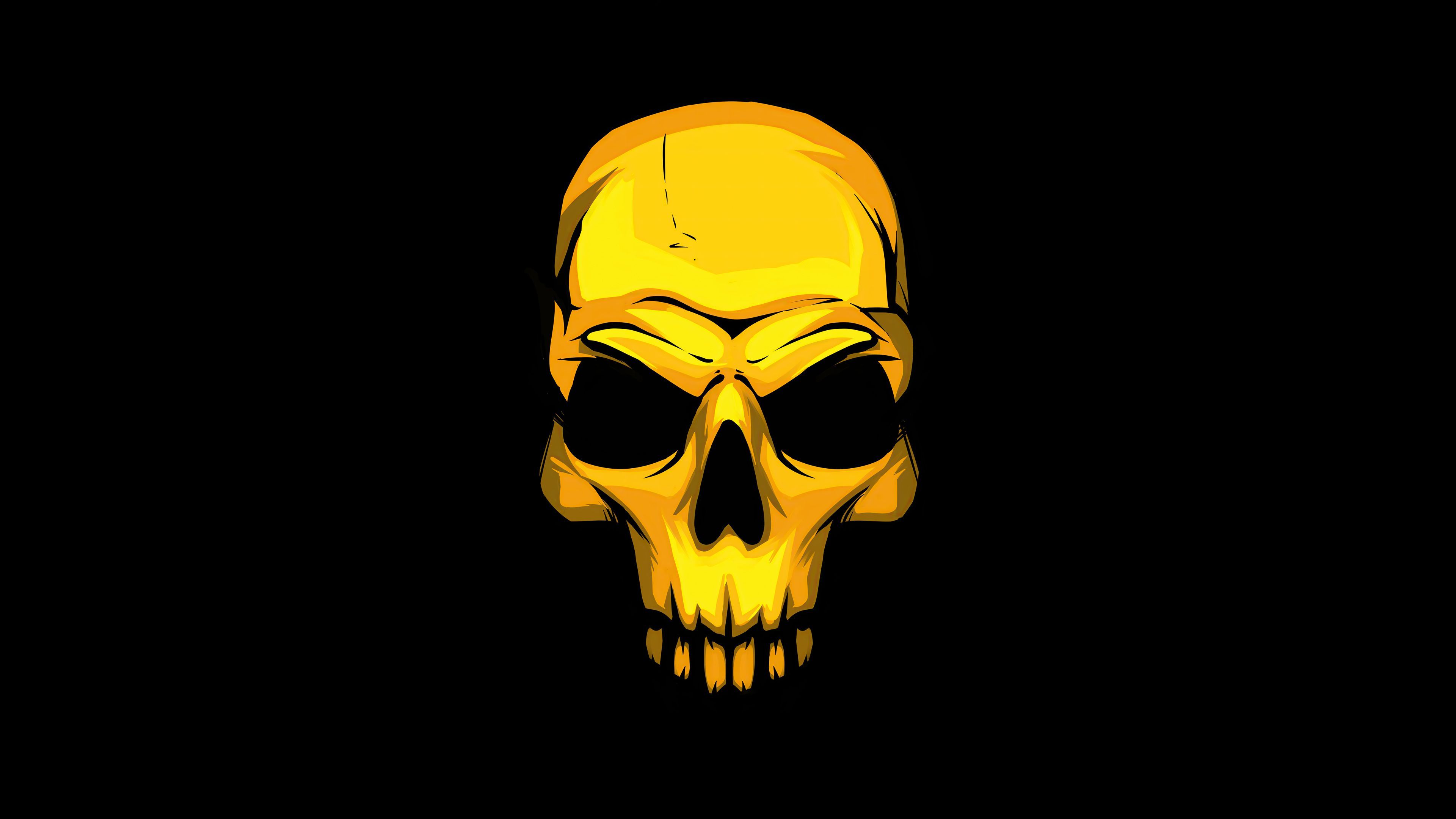 Gold Skull Wallpaper Free Gold Skull Background